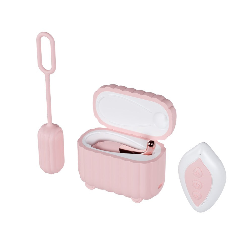 Play With Me | Wanderlust 4 Piece Vibrator Set – Mini Clitoral Wand & Egg Vibrator With Wireless Remote – USB Charging Case – In Pink、mySite、bottomscart