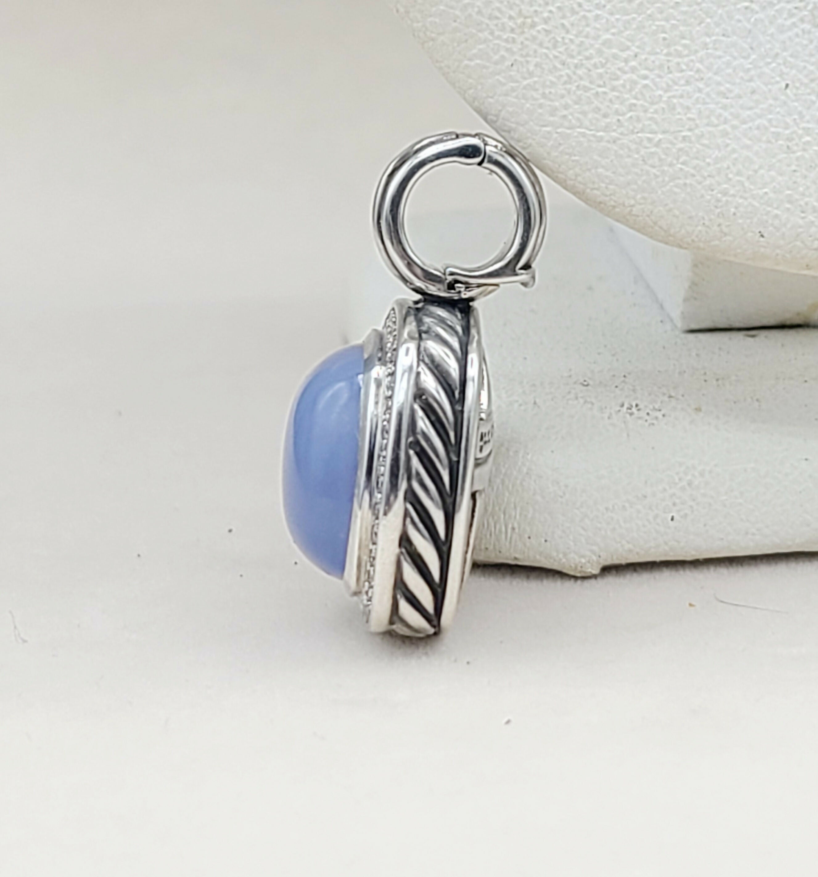 David Yurman Albion Pendant 14mm Chalcedony & Diamonds、mySite、hinf8tx79