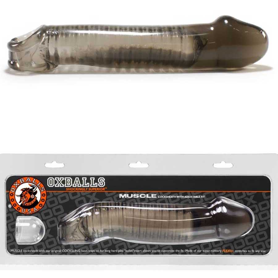 8 Inch Muscle Cock Sleeve | Oxballs Realistic Cock Sheath Enhancer、mySite、bottomscart