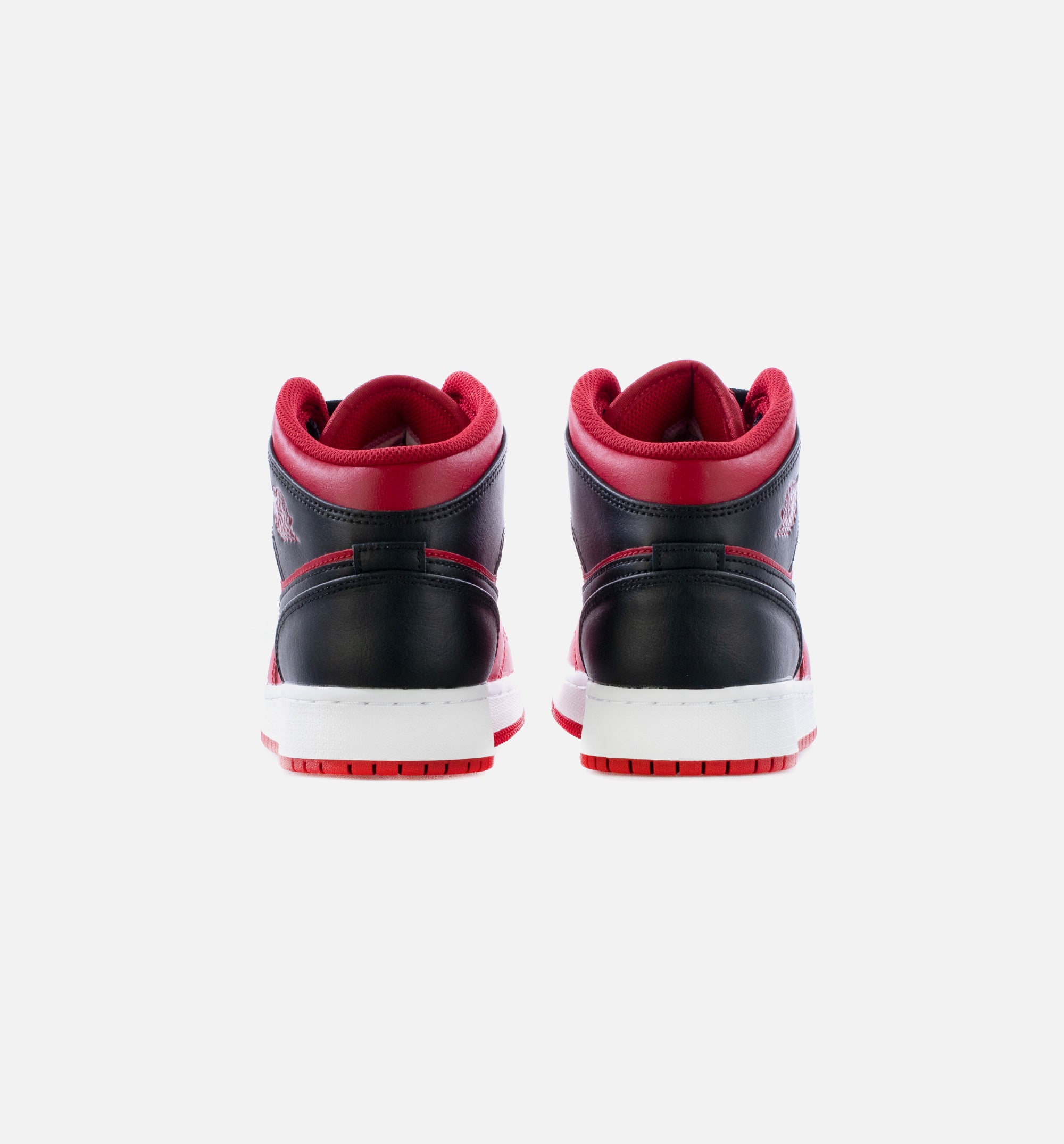 Air Jordan 1 Mid Reverse Bred Grade School Lifestyle Shoe - Black/Red、mySite、dreamappss