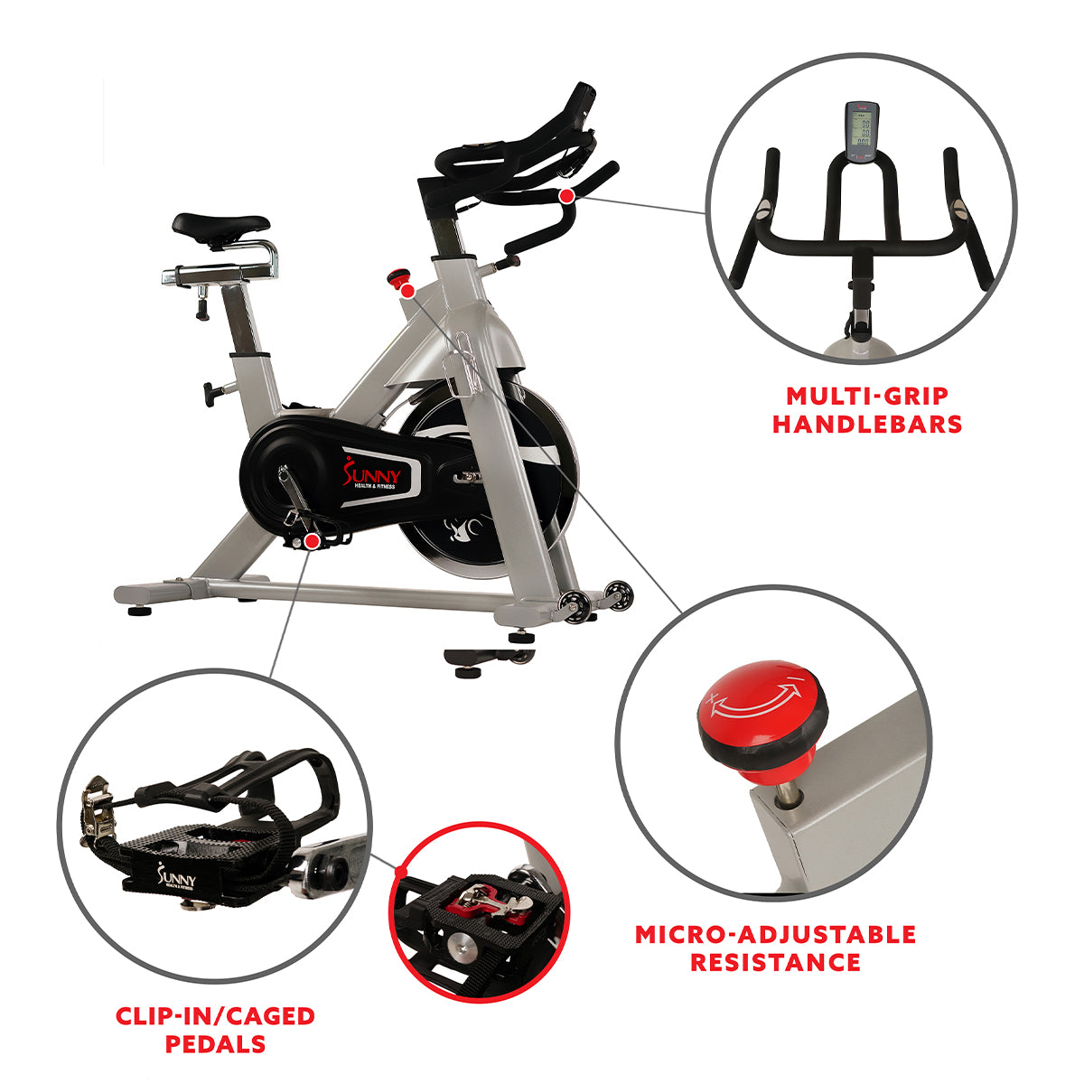  Belt Drive Exercise Bike with Cadence Sensor、mySite、ghnorth