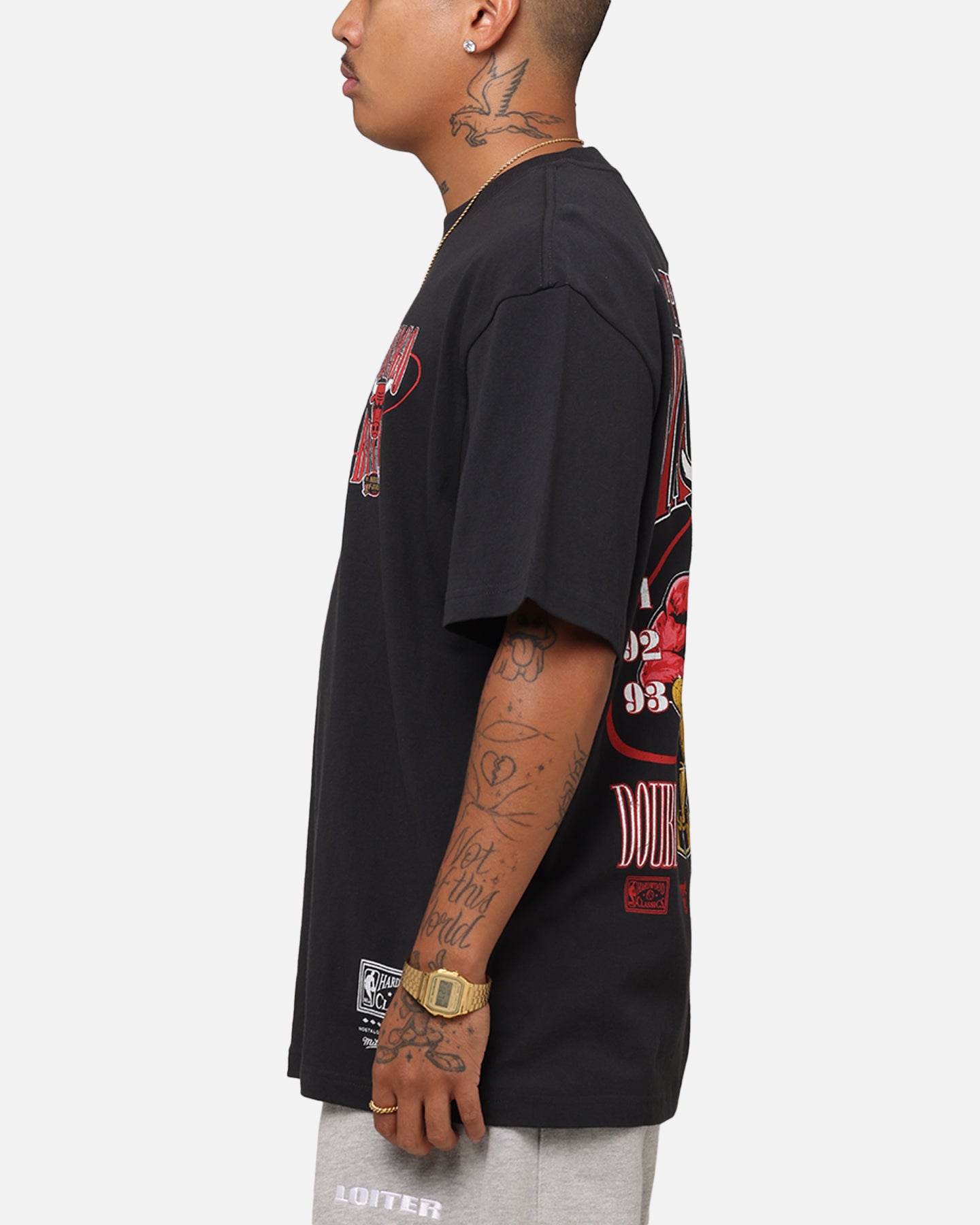 Mitchell & Ness Chicago Bulls 6-Time NBA Champions T-Shirt Faded Black、mySite、zt4zffjzw