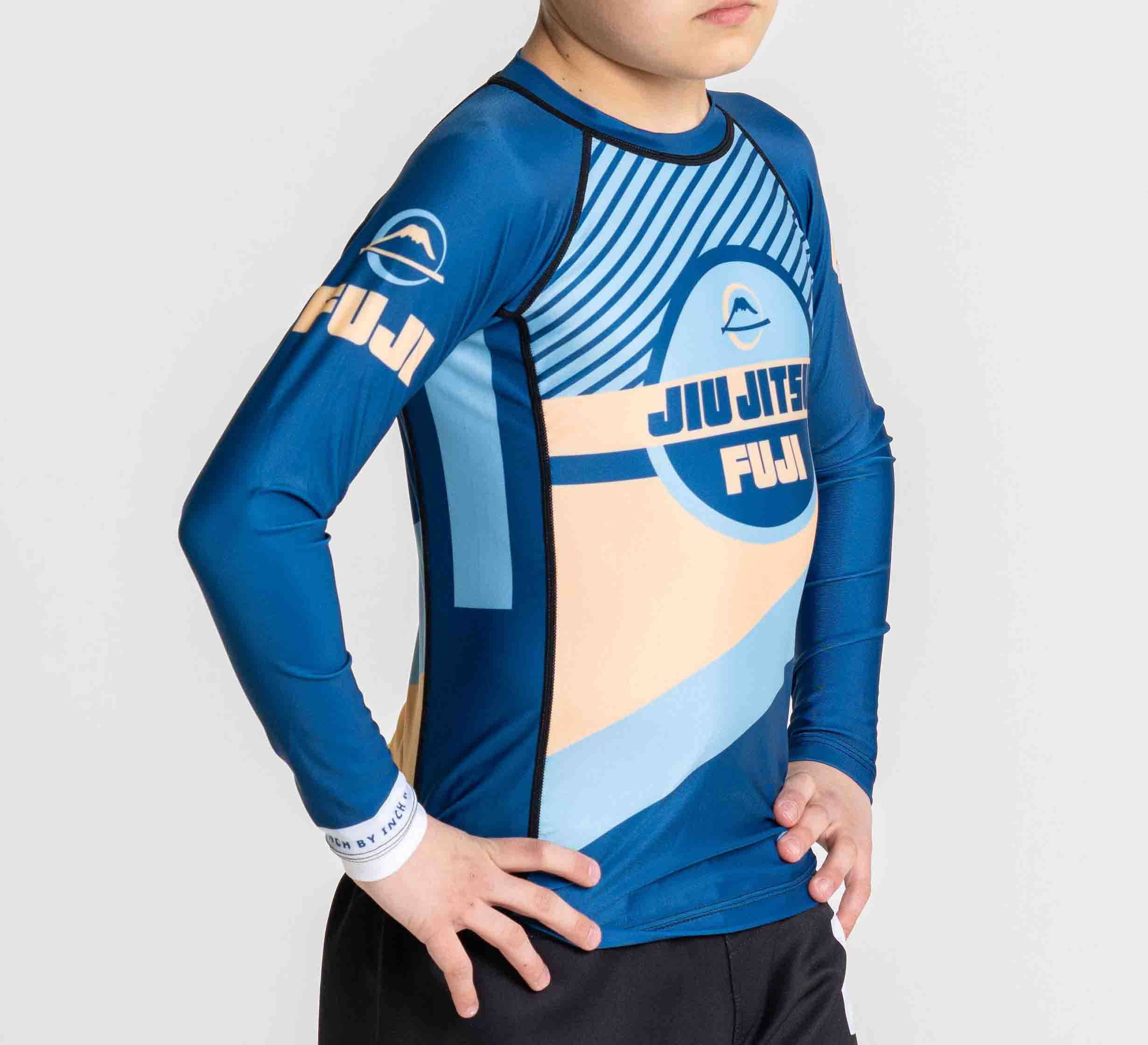 Kids Pacer Flex Lite Long Sleeve Rashguard Blue/Gold、mySite、gigharbornorthrealestate
