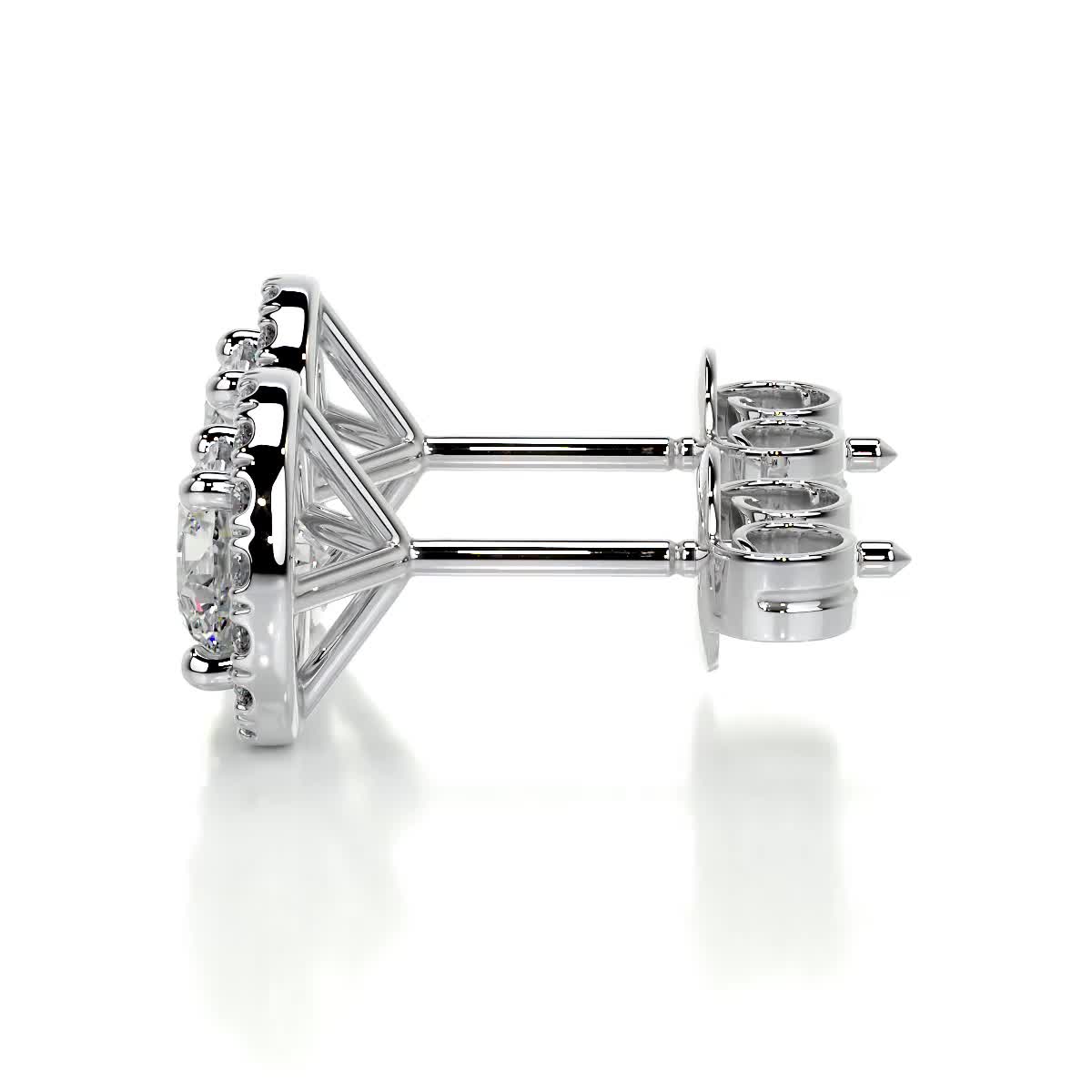 Erica Diamond Earrings -14K White Gold、mySite、hinf8tx79