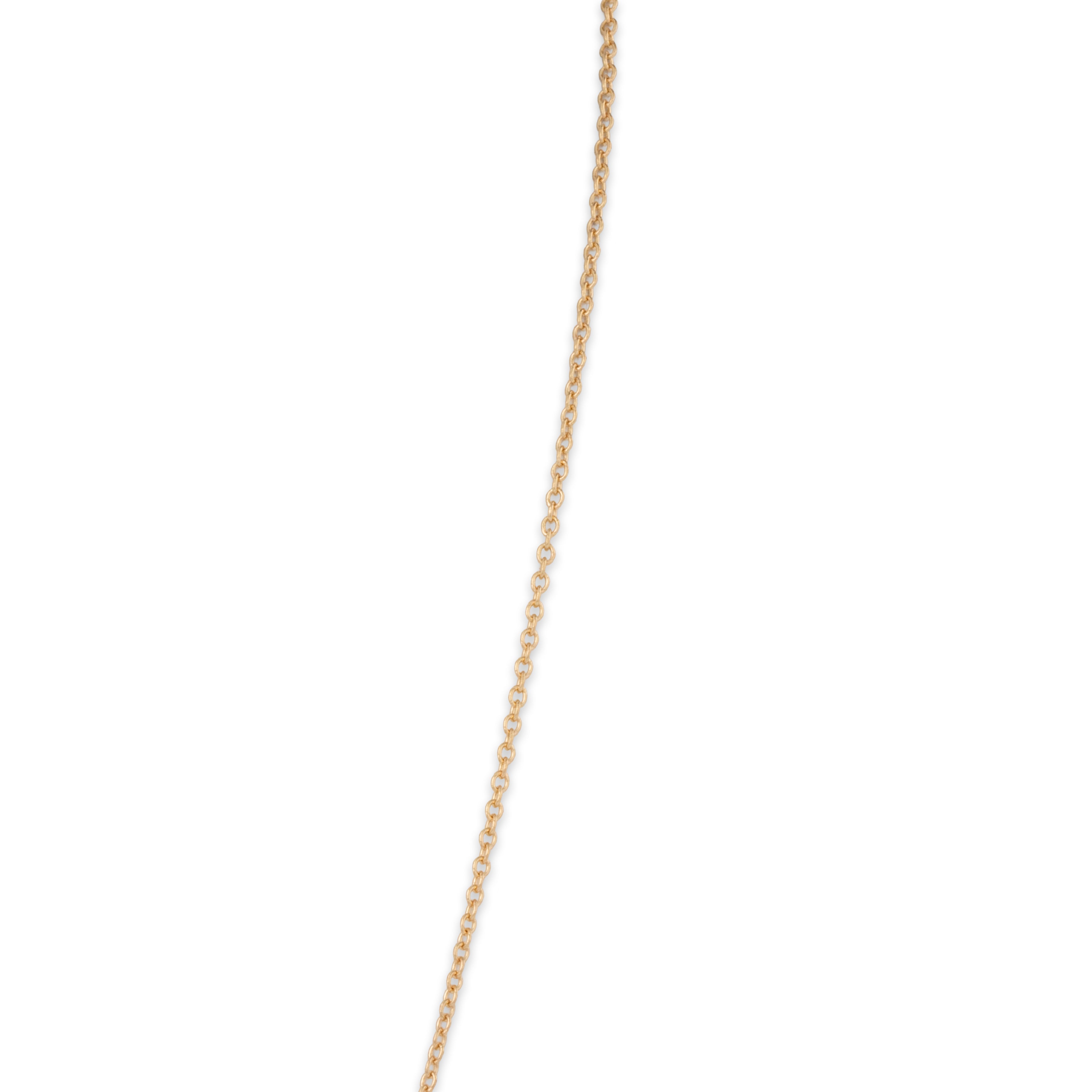 Estate 14k Yellow Gold Cable Chain Necklace 16-18、mySite、hinf8tx79