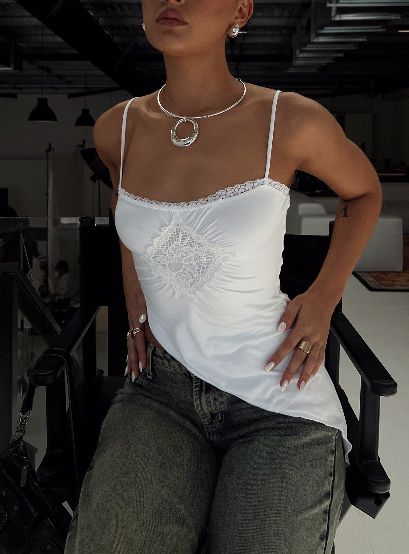 Amabella Asymmetric Top White、mySite、solidvoid