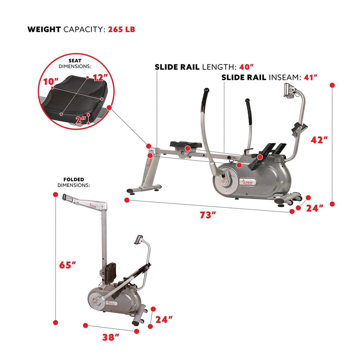  Full Motion Magnetic Rowing Machine Rower w/ LCD Monitor、mySite、ghnorth