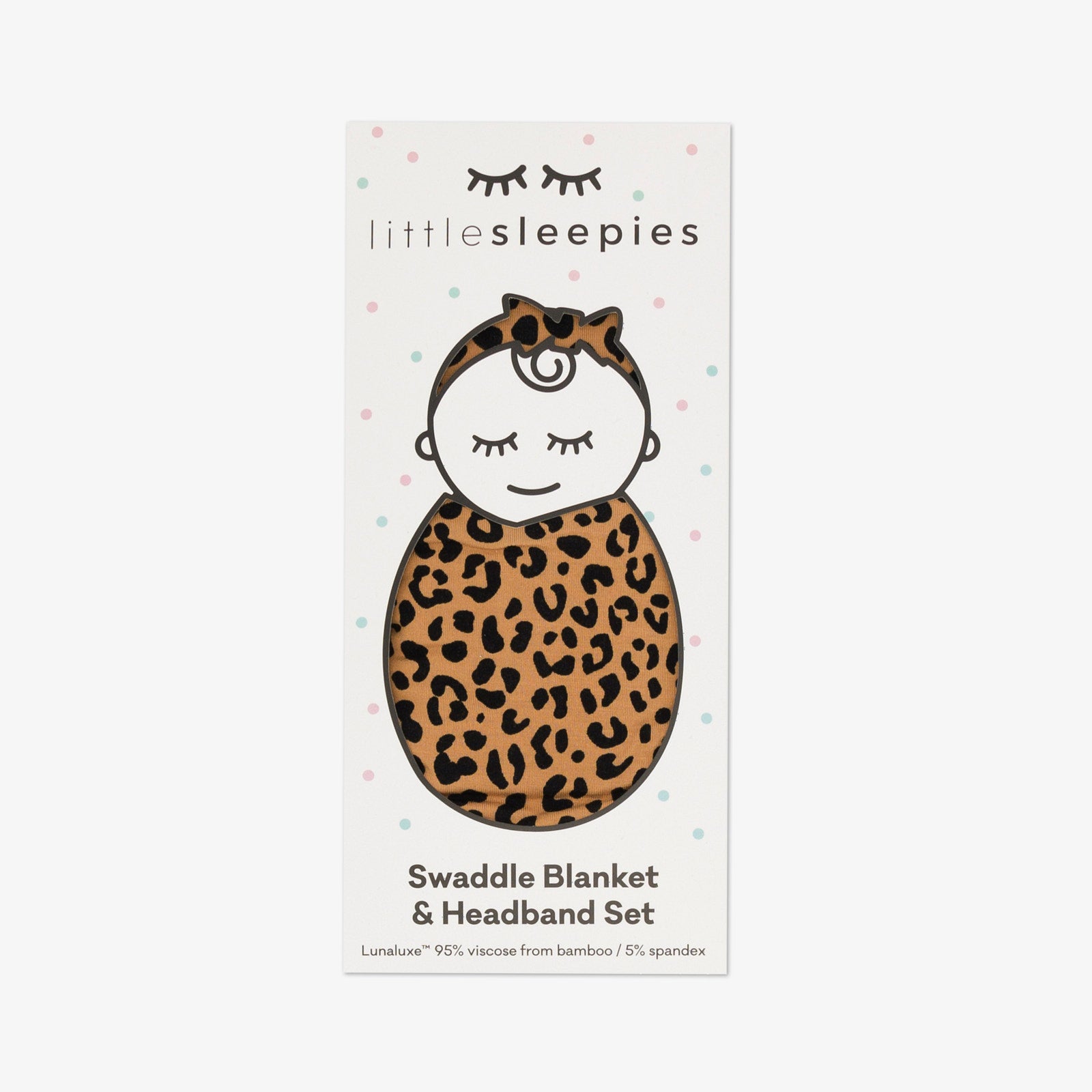  Classic Leopard Swaddle & Luxe Bow Headband Set、mySite、layawaytickets