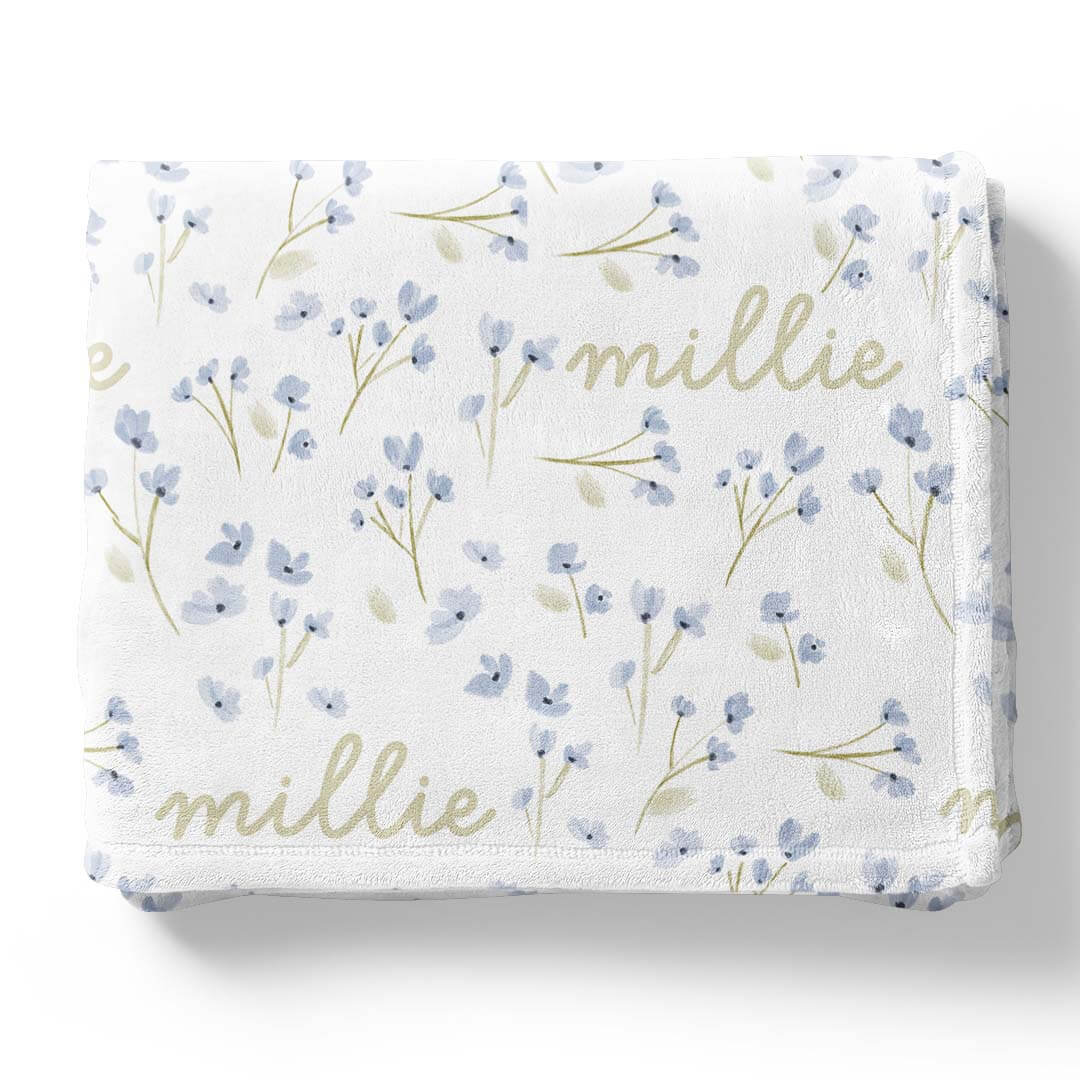  Blake's Blooms Personalized Kids Blanket、mySite、layawaytickets