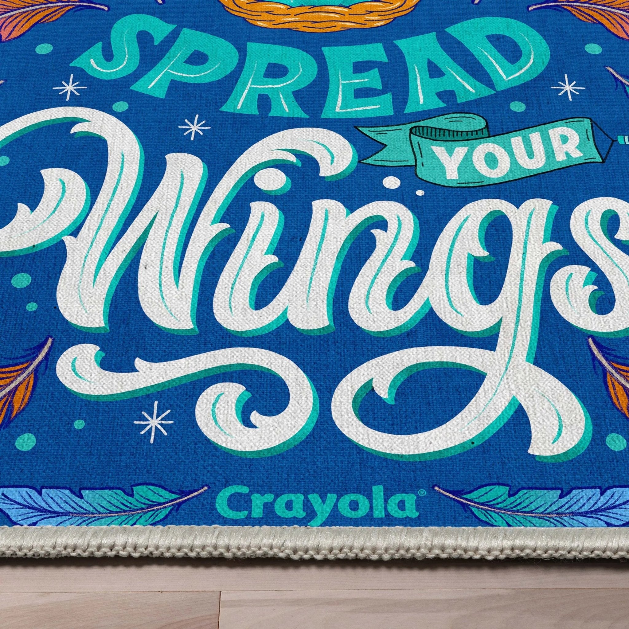 Crayola Spread Your Wings Blue Area Rug By Well Woven、mySite、gigharbornorthrealestate