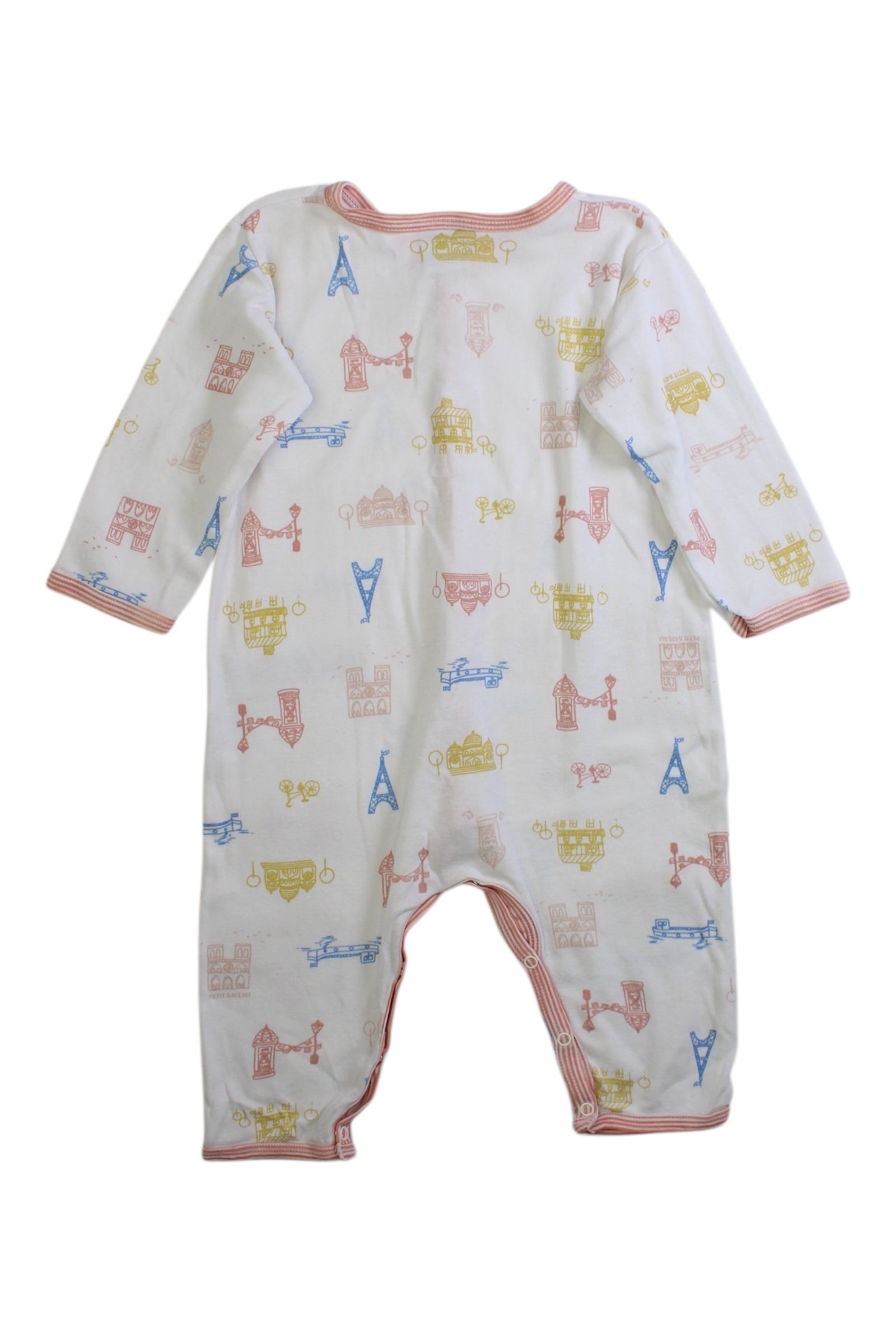 Petit Bateau Button-Up Onesie 6-12M、mySite、g9winljtr