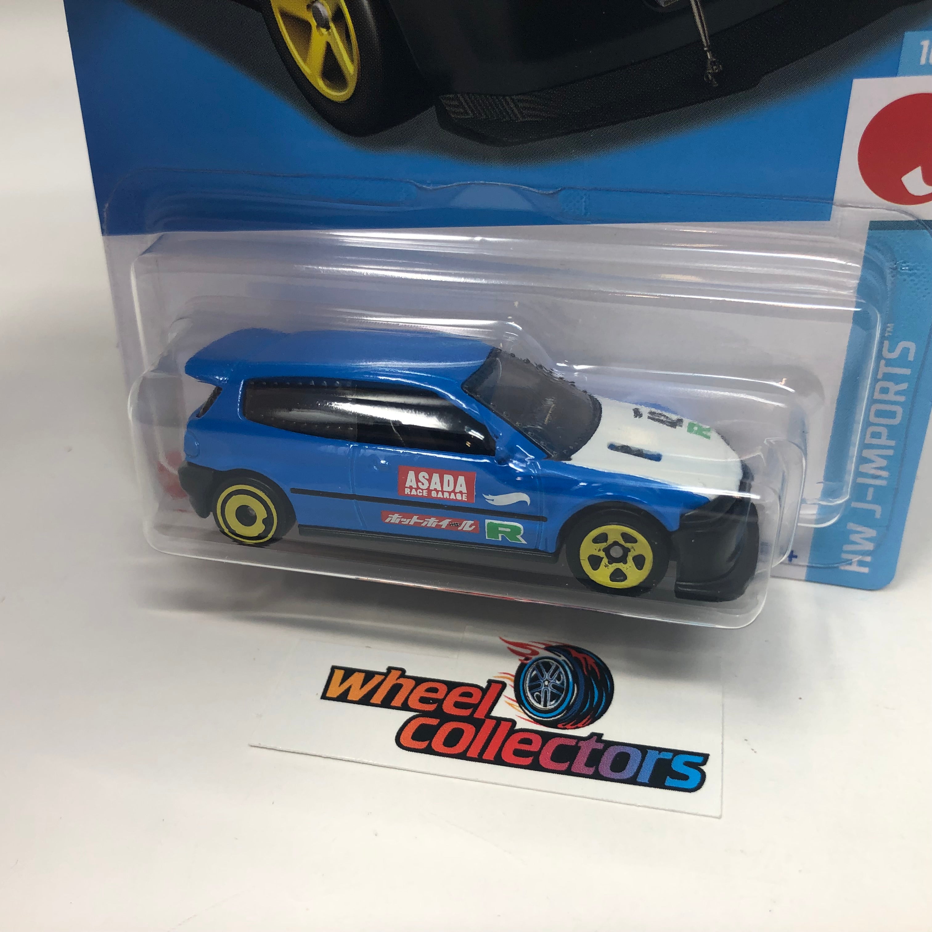 Honda Civic Custom #204 * Blue * 2022 Hot Wheels USA Card、mySite、hgirdovlk