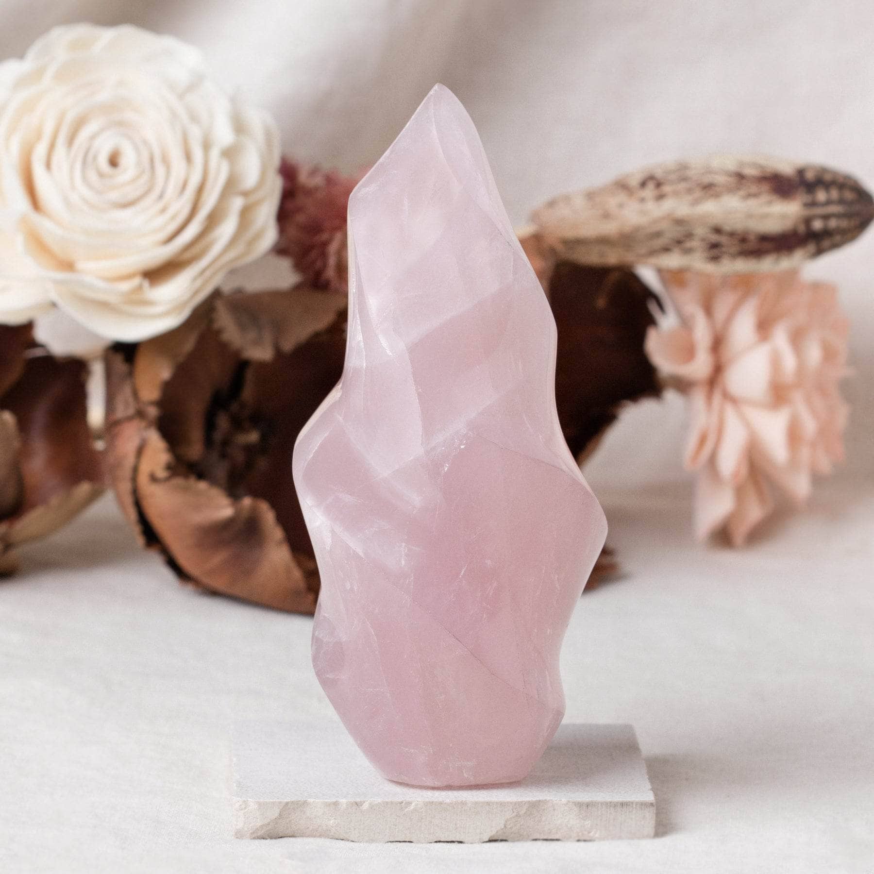 Rose Quartz Flame Crystals - 1 of a Kind、mySite、hinf8tx79