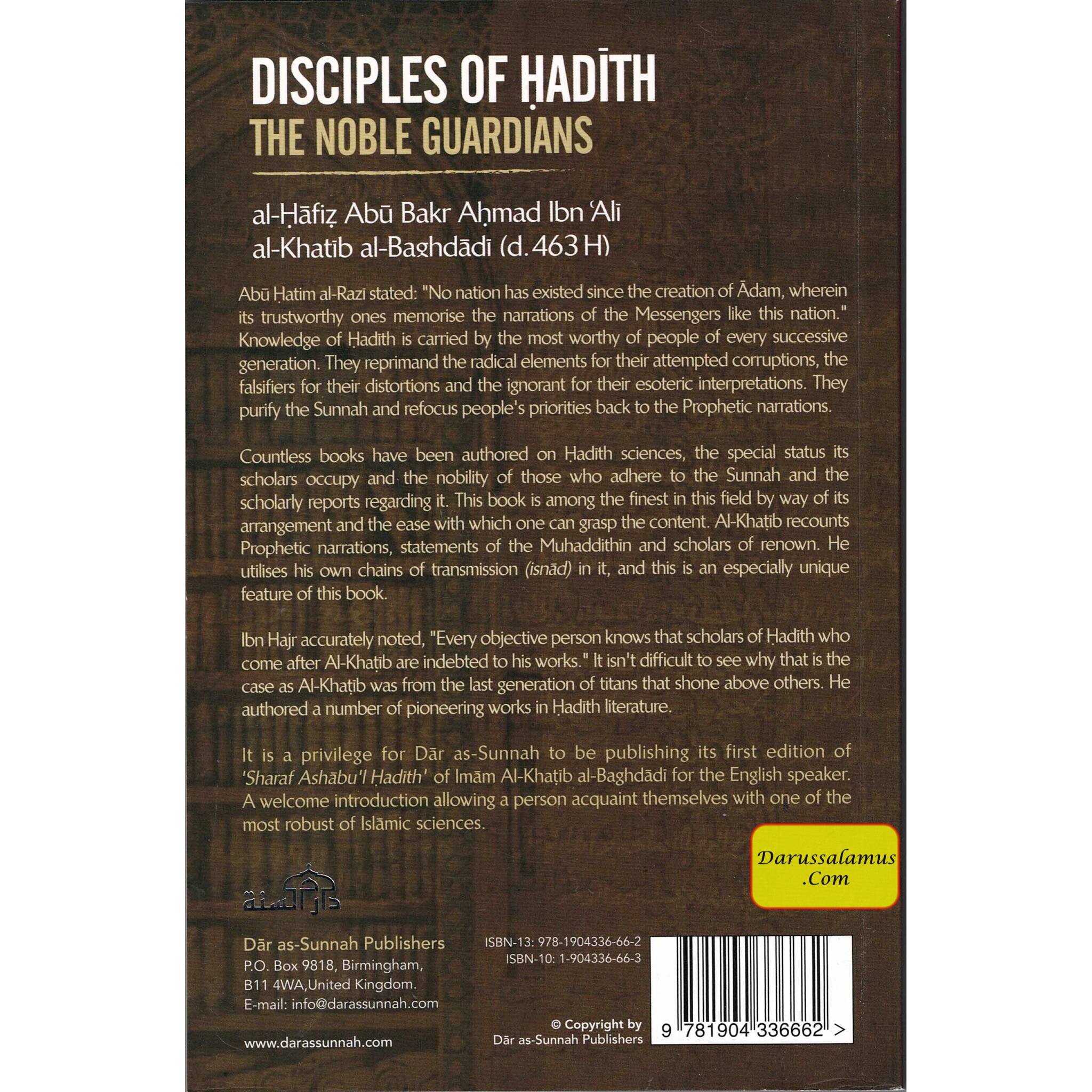 Disciples of Hadith: The Noble Guardians by Imam Al-Khatib al-Baghdadi、mySite、topwebapps
