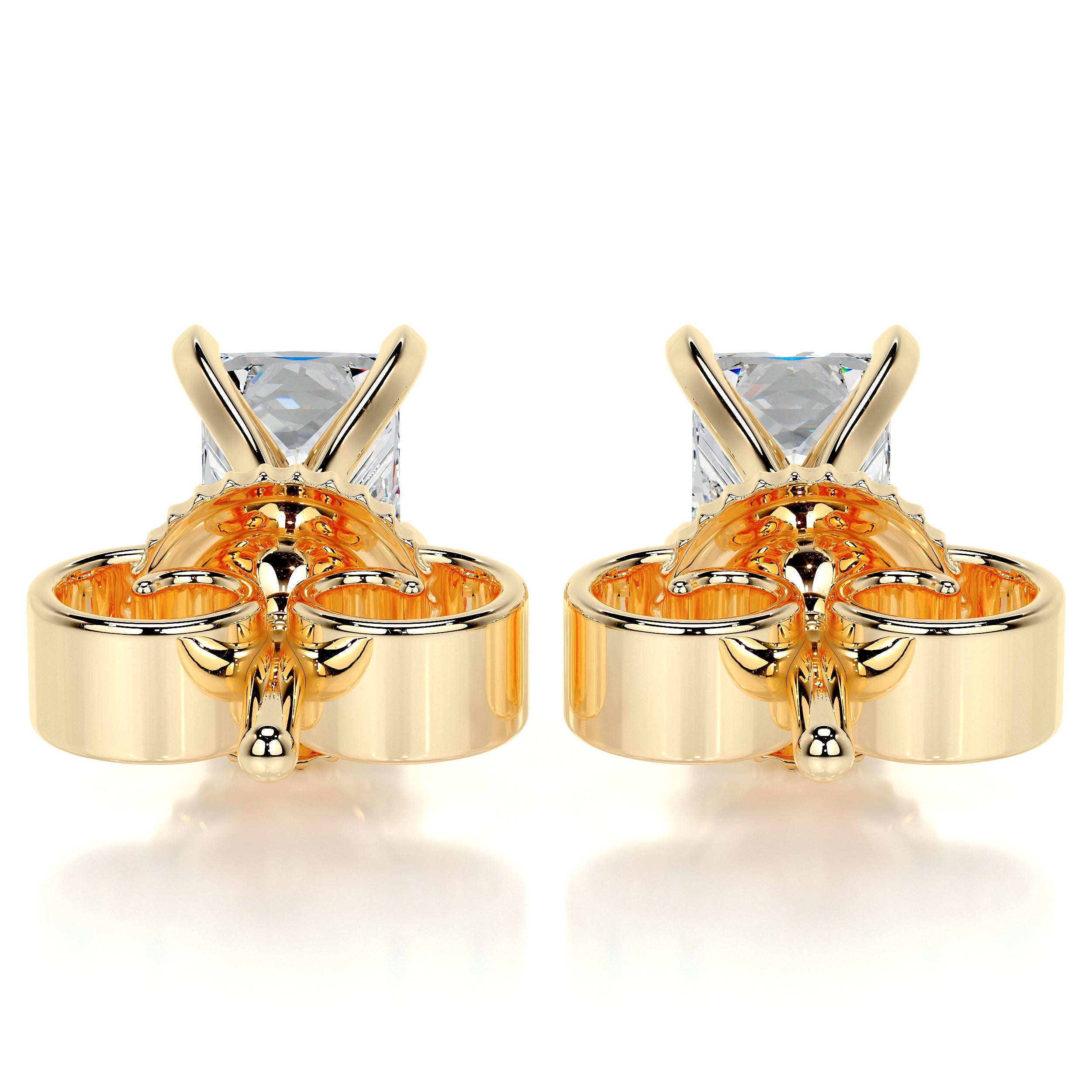 Magnolia Diamond Earrings -18K Yellow Gold、mySite、hinf8tx79