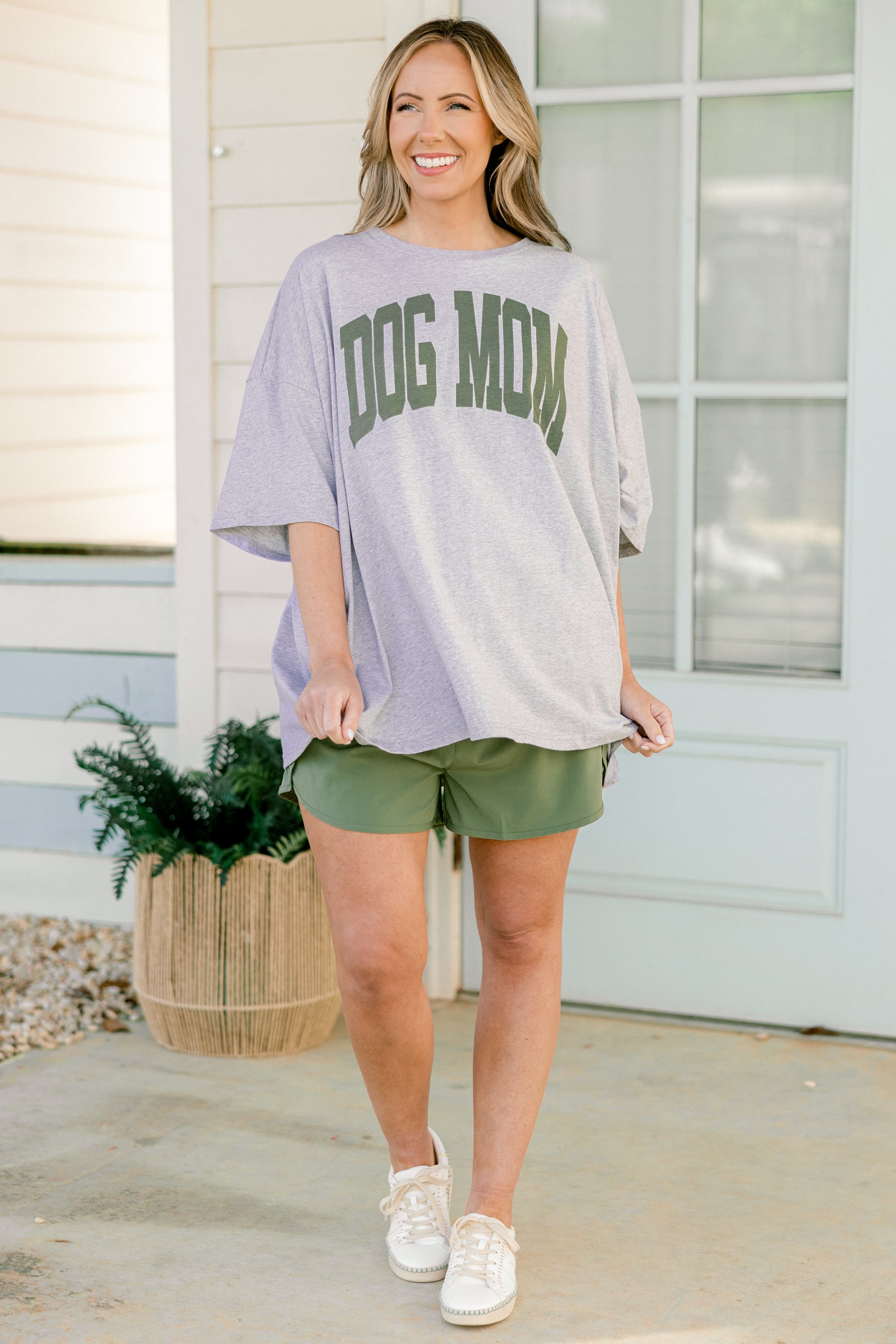  Dog Mom Boyfriend Tee, Heather Gray、mySite、justintrudeaud