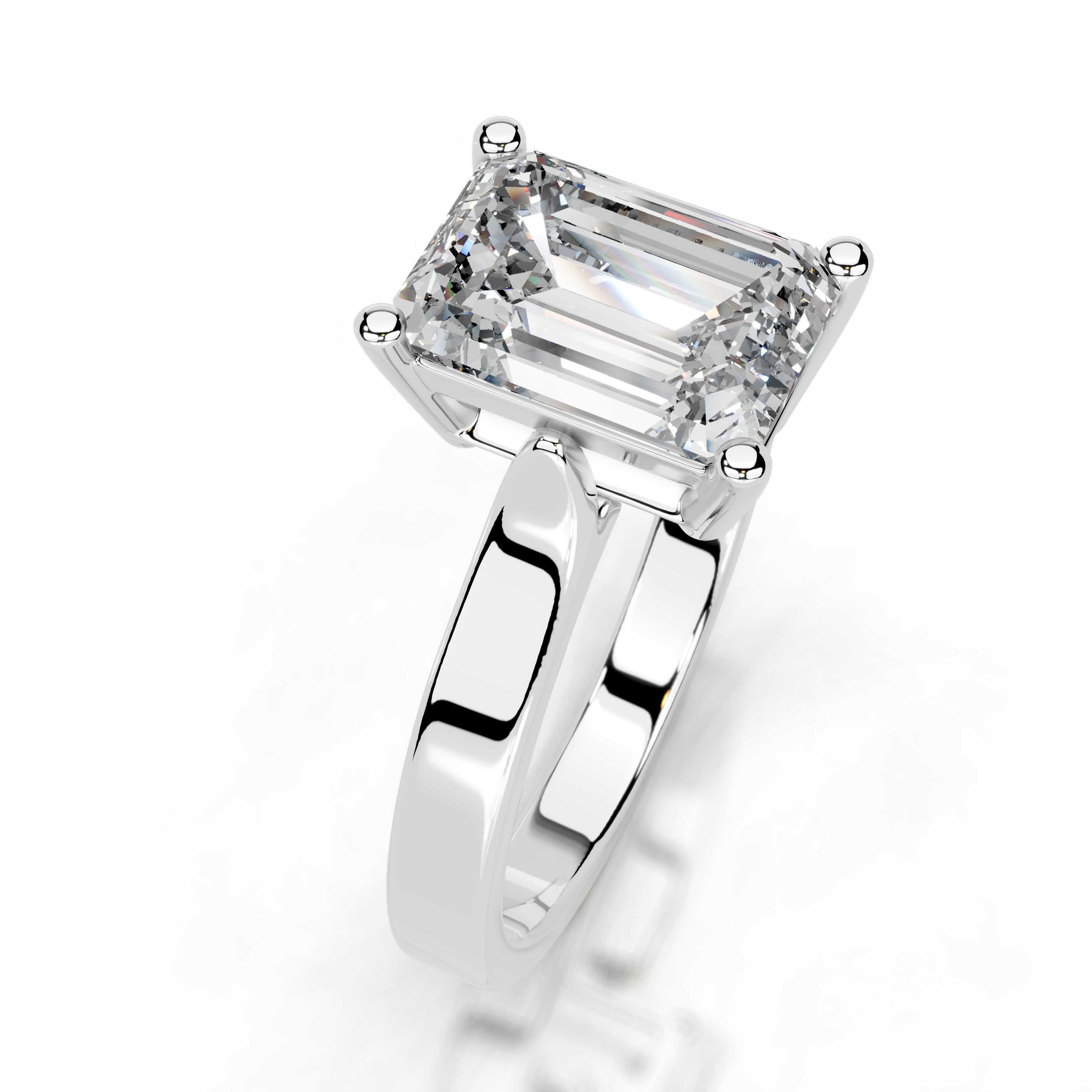 Daisy Diamond Engagement Ring - 14K White Gold、mySite、hinf8tx79