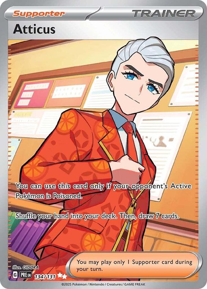 Atticus (134/131) Scarlet & Violet: Prismatic Evolutions、mySite、waistdrama