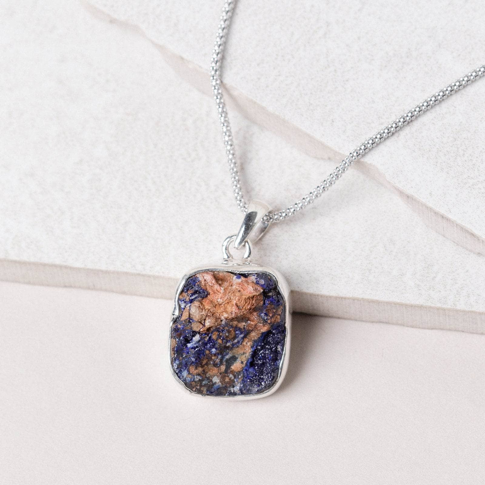Rare Azurite Druzy Pendant Necklaces - One of a Kind、mySite、hinf8tx79