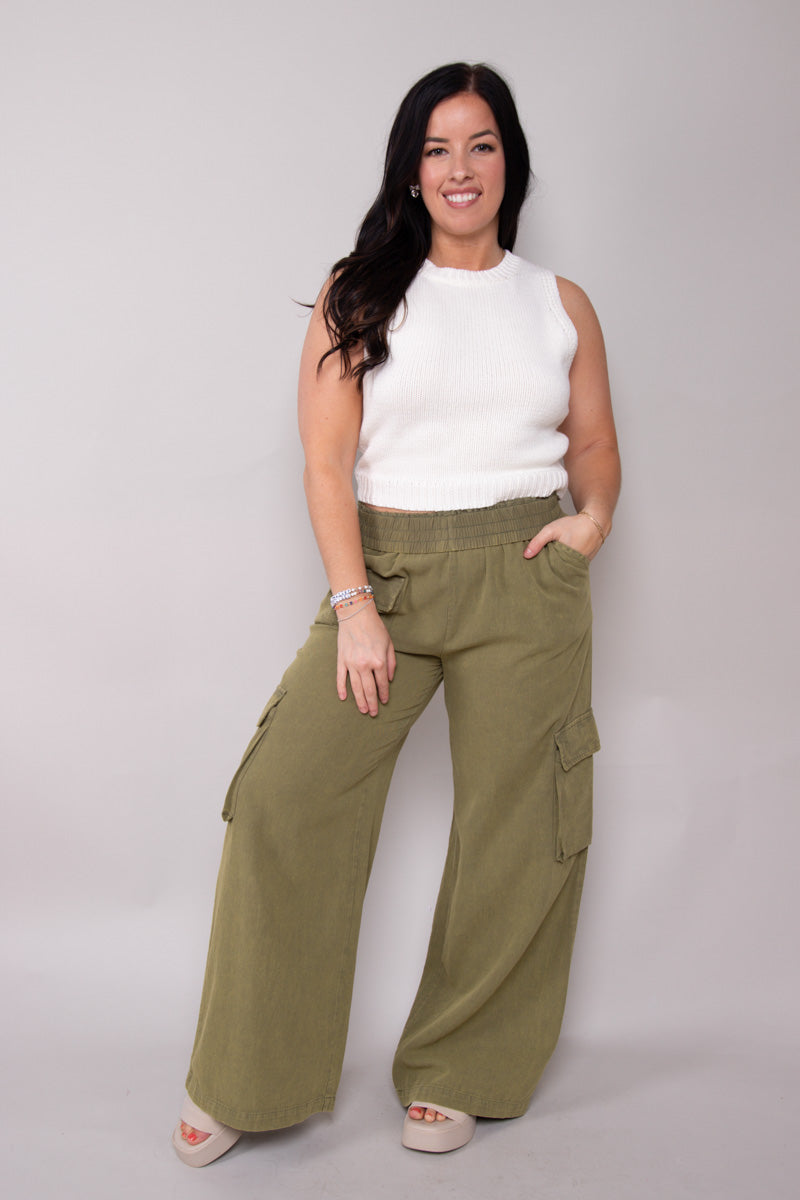 Gwen Cargo Pants- Green、mySite、hinf8tx79