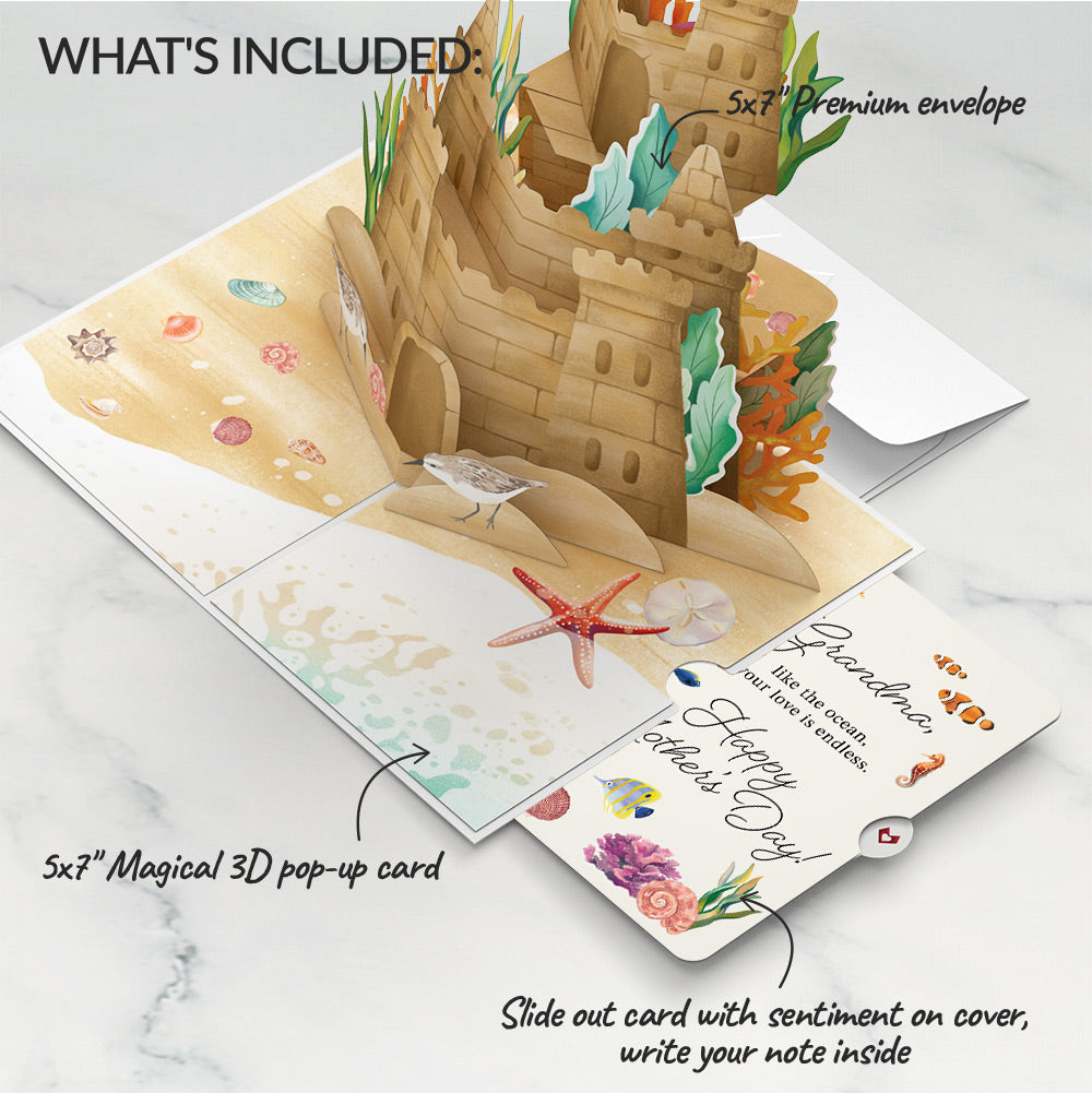 Seaside Sandcastle Mother's Day Pop-Up Card and Sentiment Set for Grandma、mySite、solidvoid