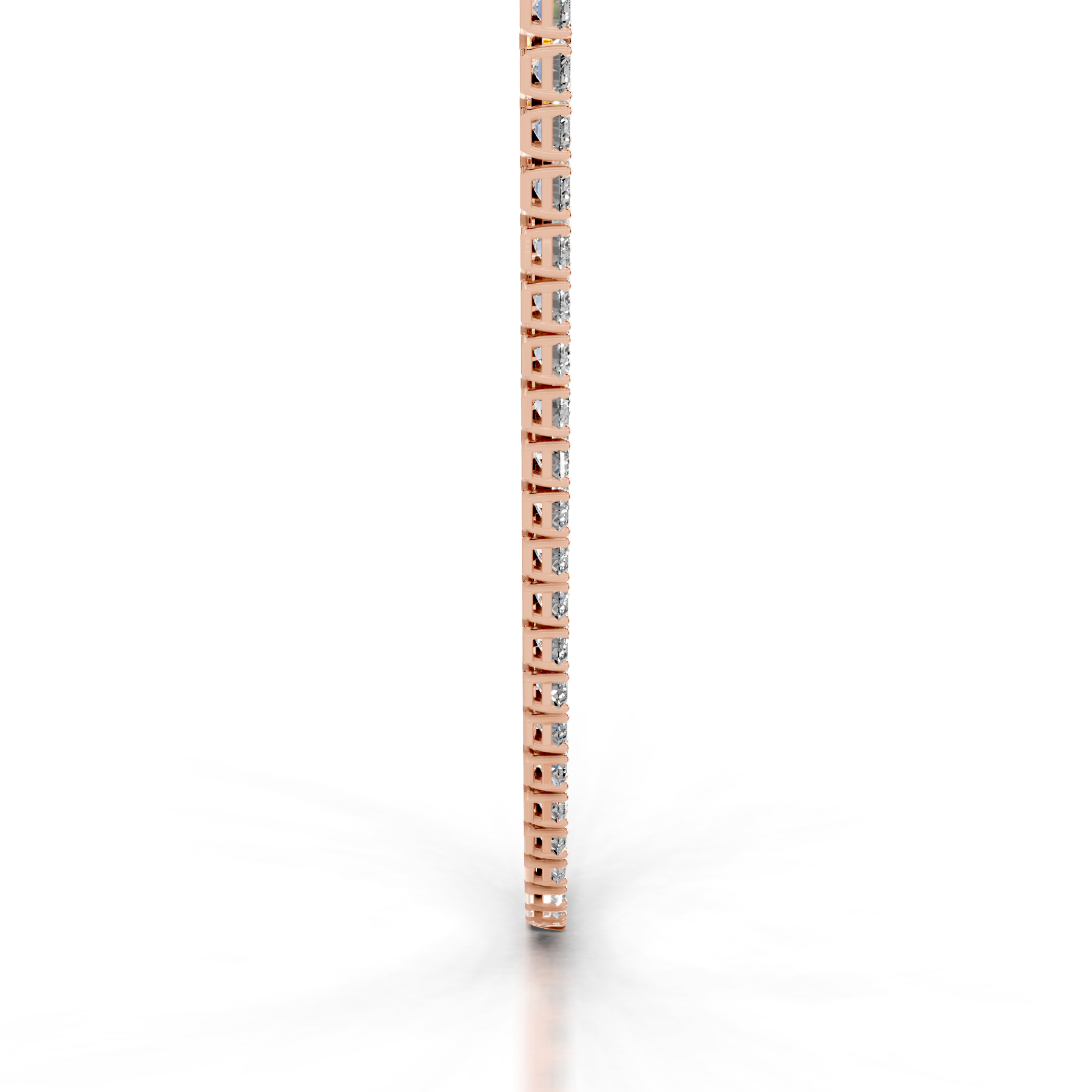 Arden Lab Grown Diamond Tennis Collier (20 Carat) -14K Rose Gold、mySite、hinf8tx79