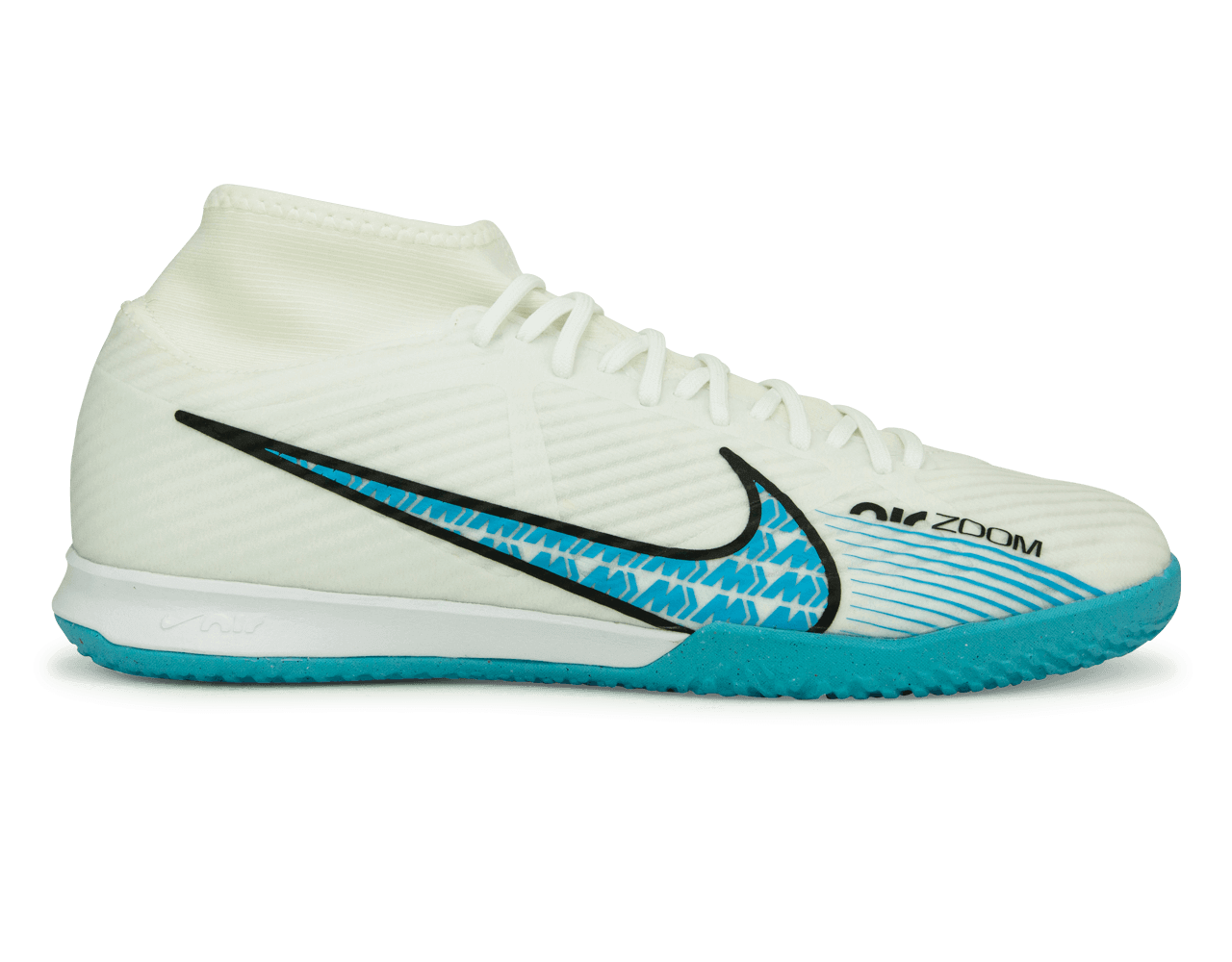 Nike Men's Zoom Mercurial Superfly 9 Academy IC White/Pink Blast、mySite、noshort