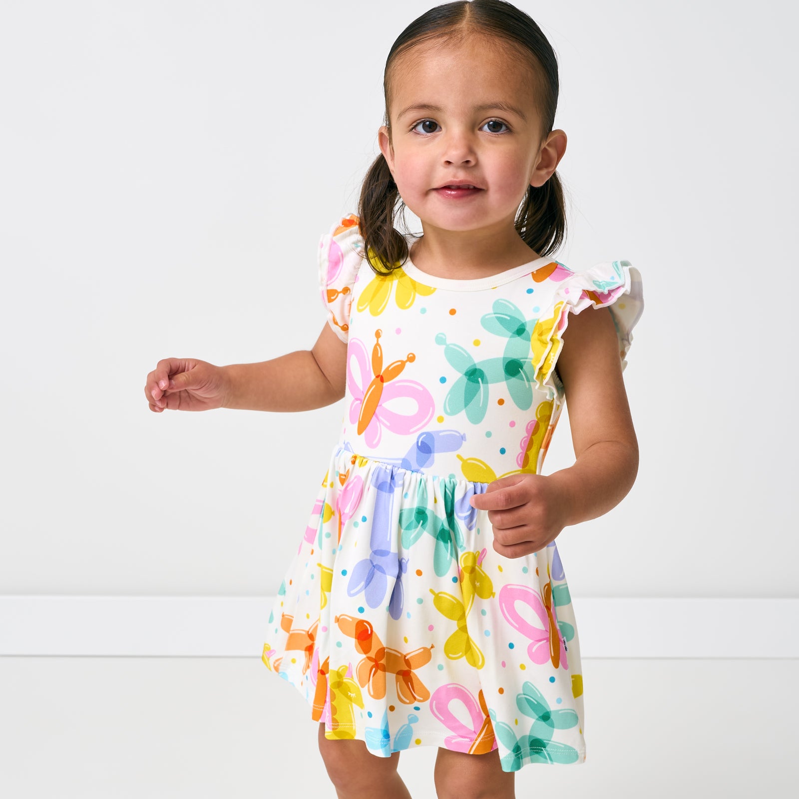 Balloon Bash Flutter Twirl Dress with Bodysuit、mySite、g9winljtr