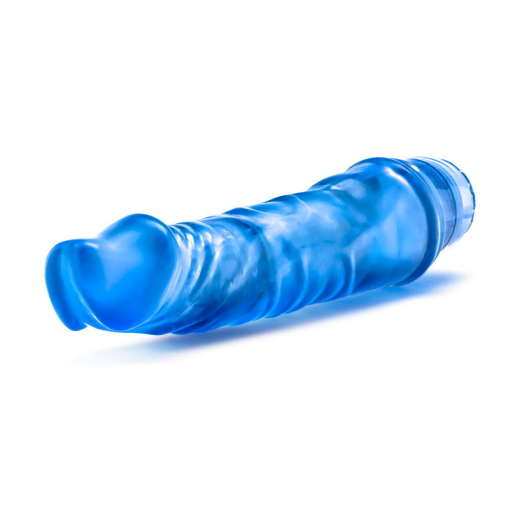 B Yours By Blush® | Vibe 6 Realistic Blue 8.5-Inch Long Vibrating Dildo、mySite、bottomscart