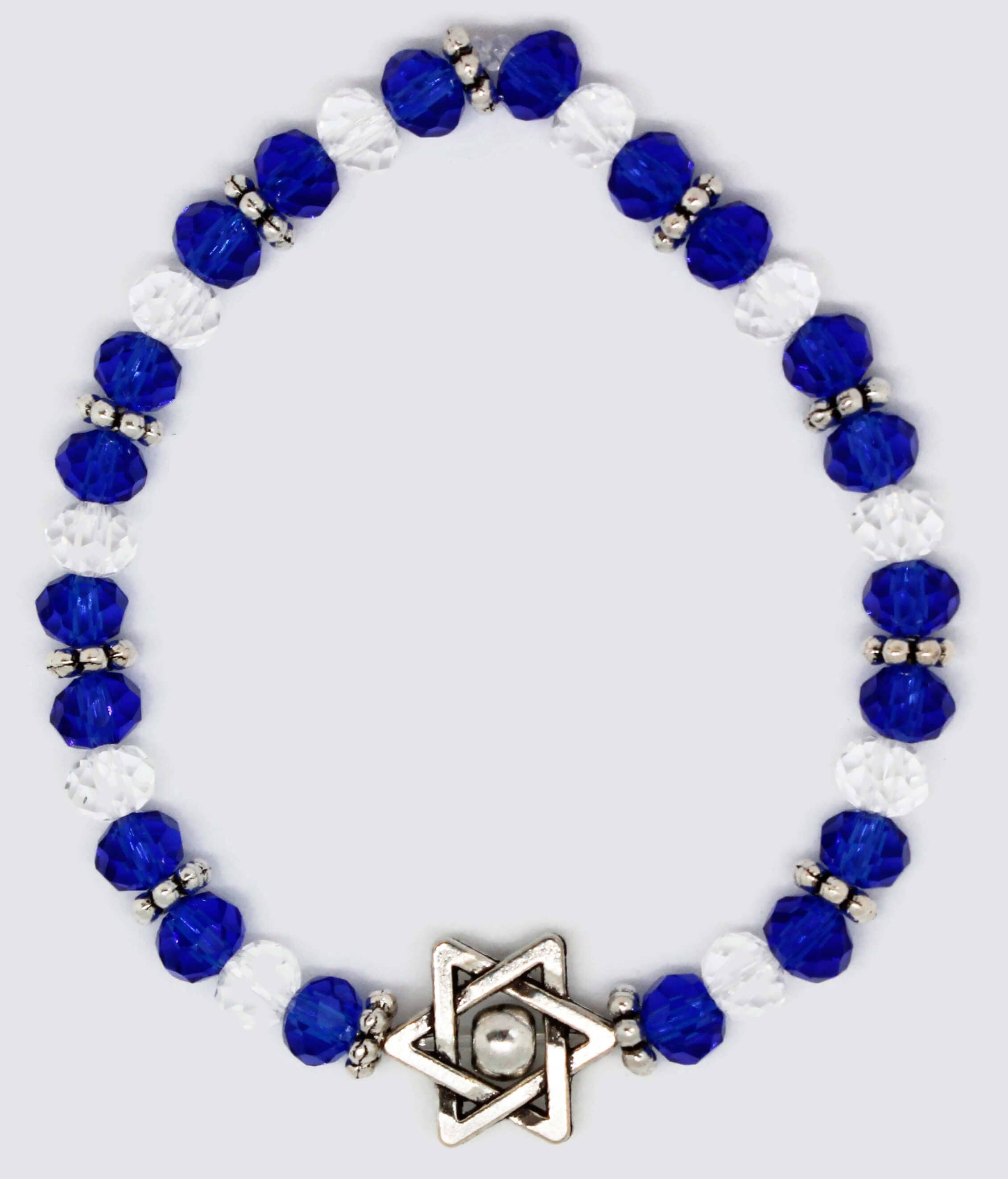 Glass Beaded Stretch Bracelet - Star of David or Hamsa、mySite、topwebapps