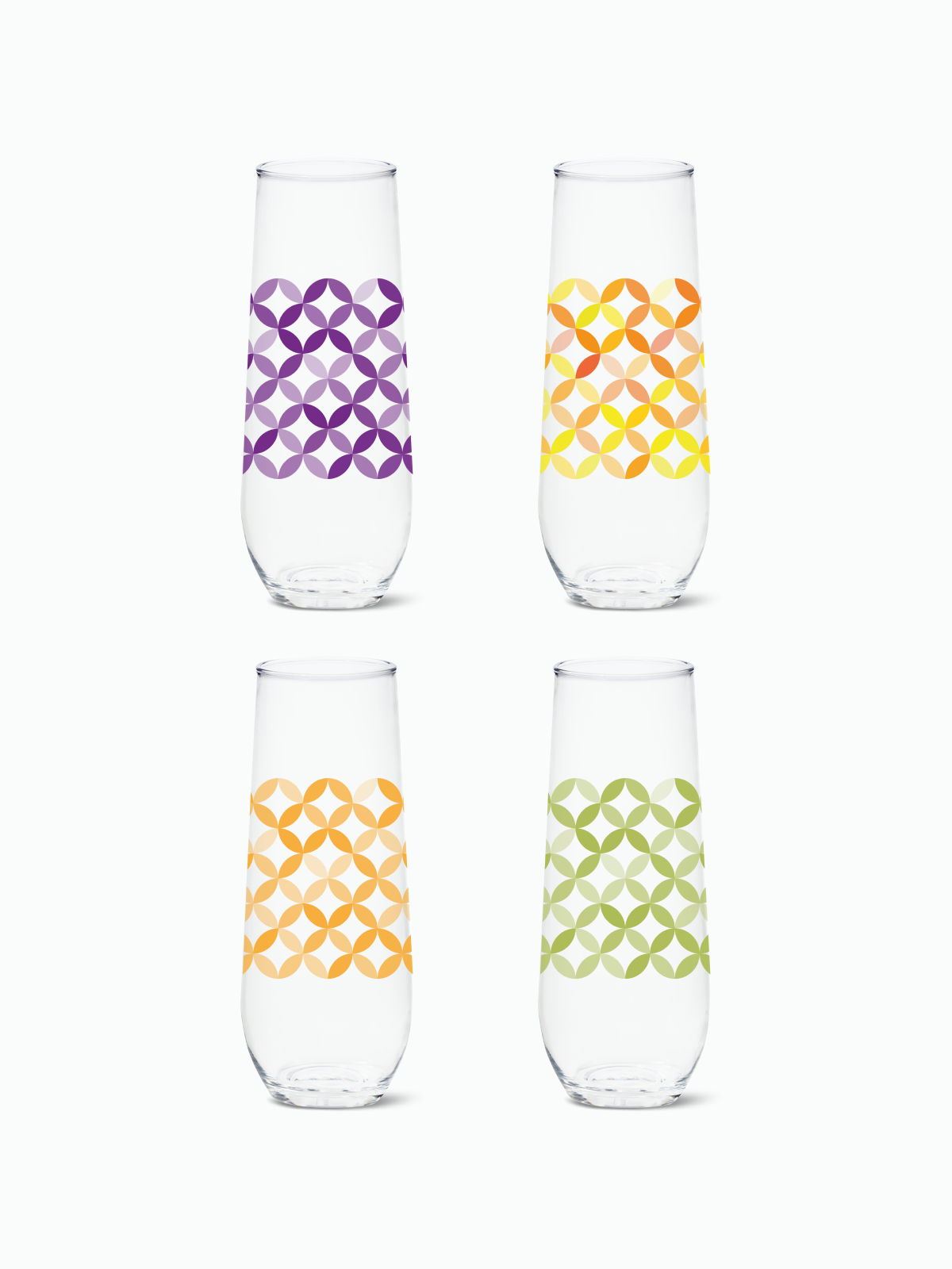 Multi-Color Ribbon- RESERVE 9oz Stemless Champagne Tritan Copolyester Glass、mySite、camillekostekn