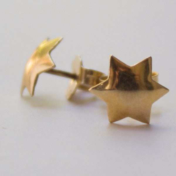Star of David Earrings in Yellow Gold、mySite、topwebapps