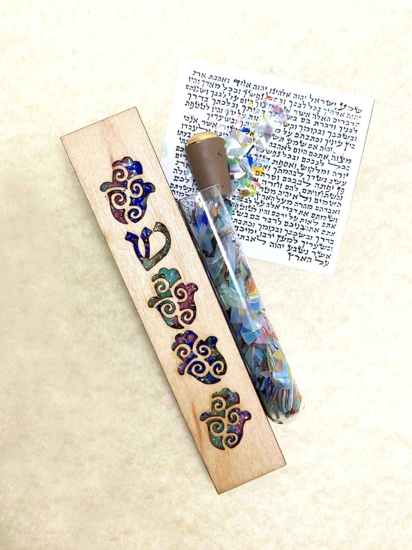 Hamsa Wedding Mezuzah - Rainbow、mySite、topwebapps