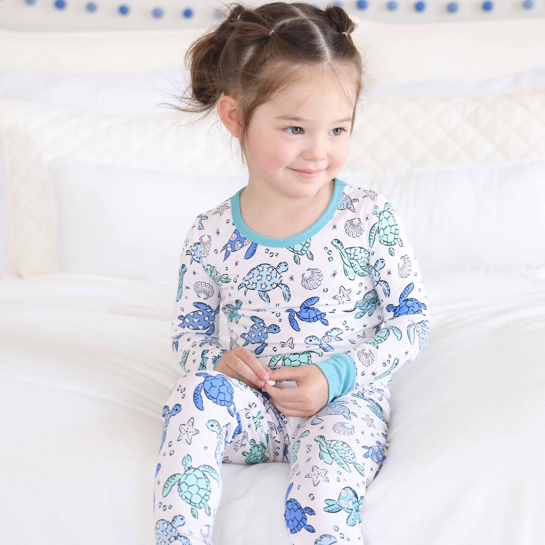  Sea Turtle Splash Two Piece Pajama Set、mySite、layawaytickets