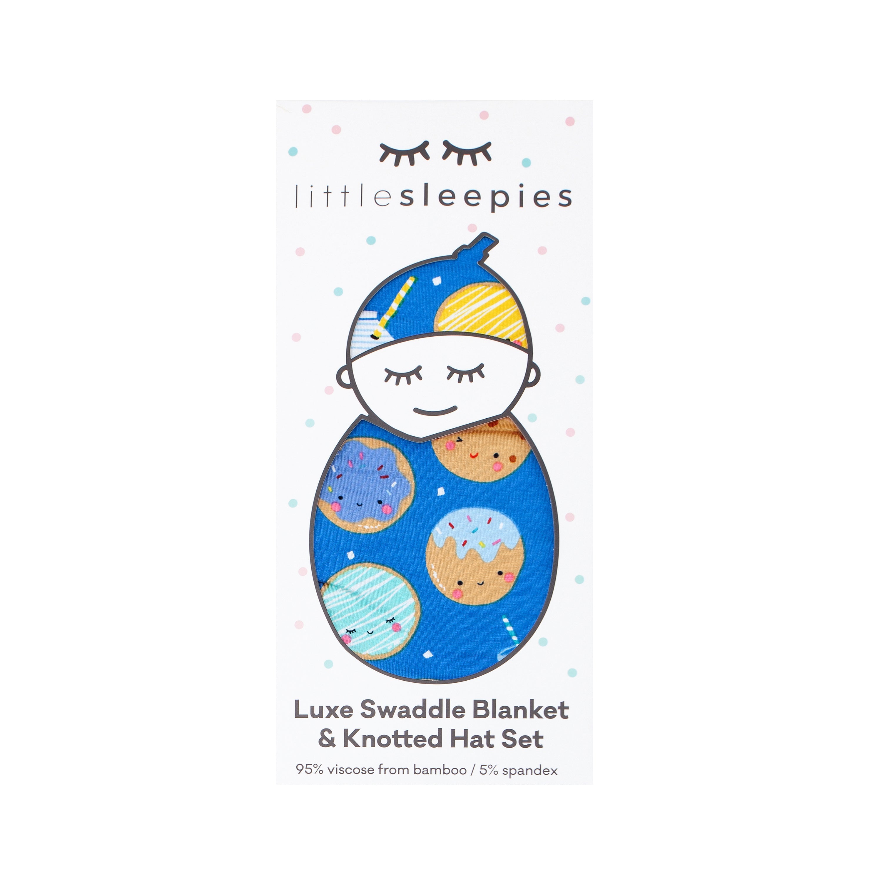  Blue Cookies & Milk Swaddle & Hat Set、mySite、layawaytickets