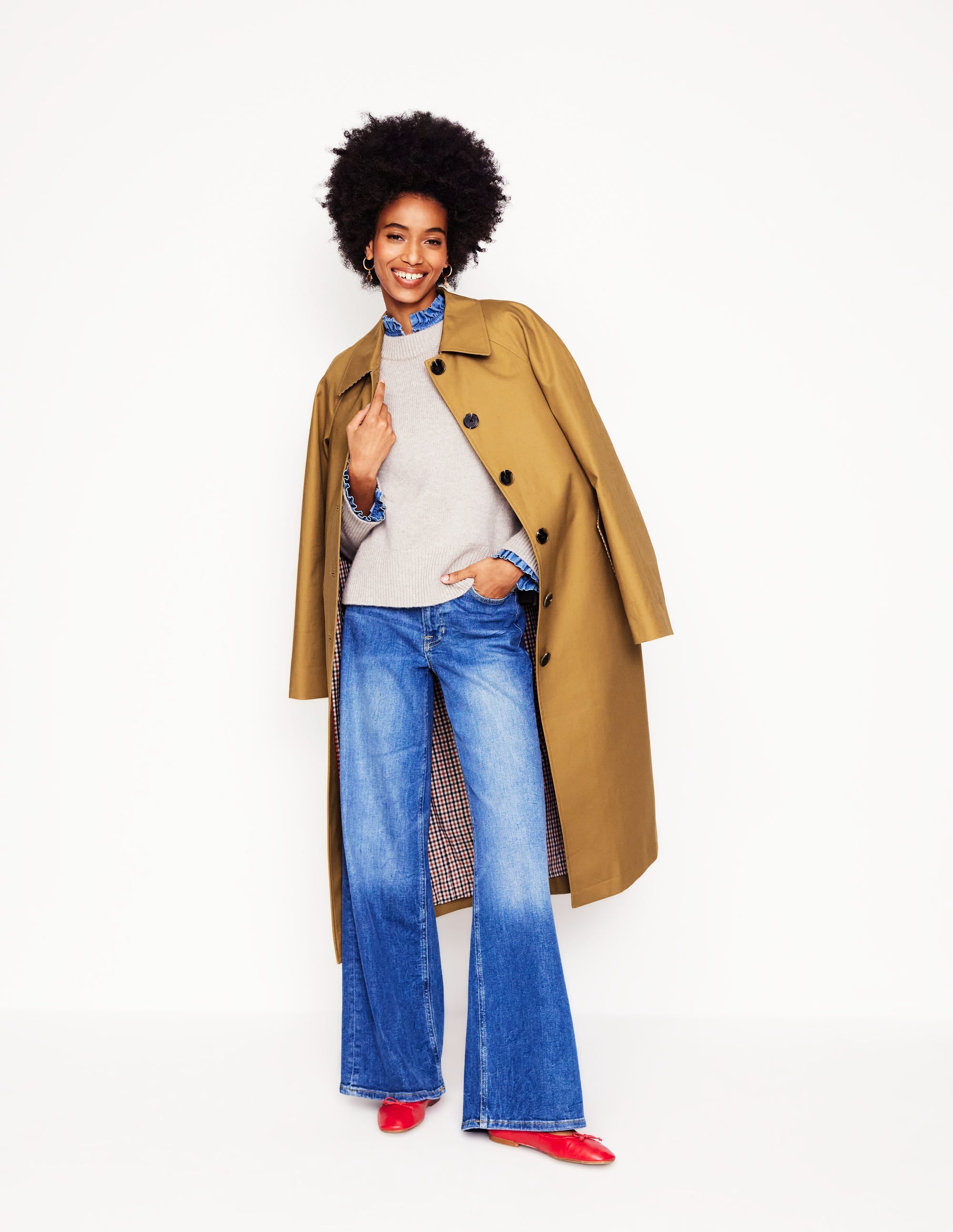  Wide Sleeve Cashmere Jumper-Mink Melange、mySite、ashleygrahame