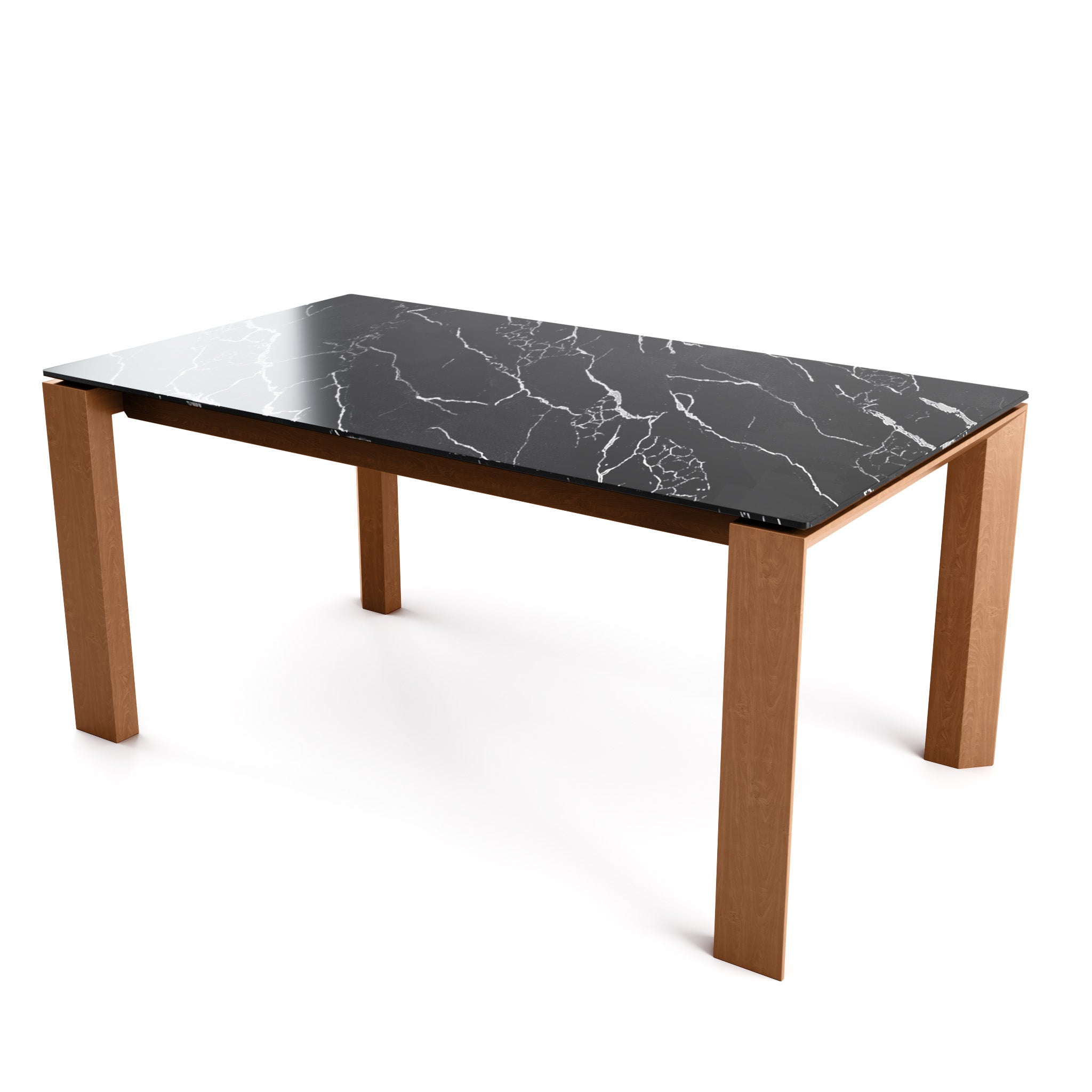  Omnia Dining Table Extendable with Marble and Wood Finish Options、mySite、sugarbowlscore