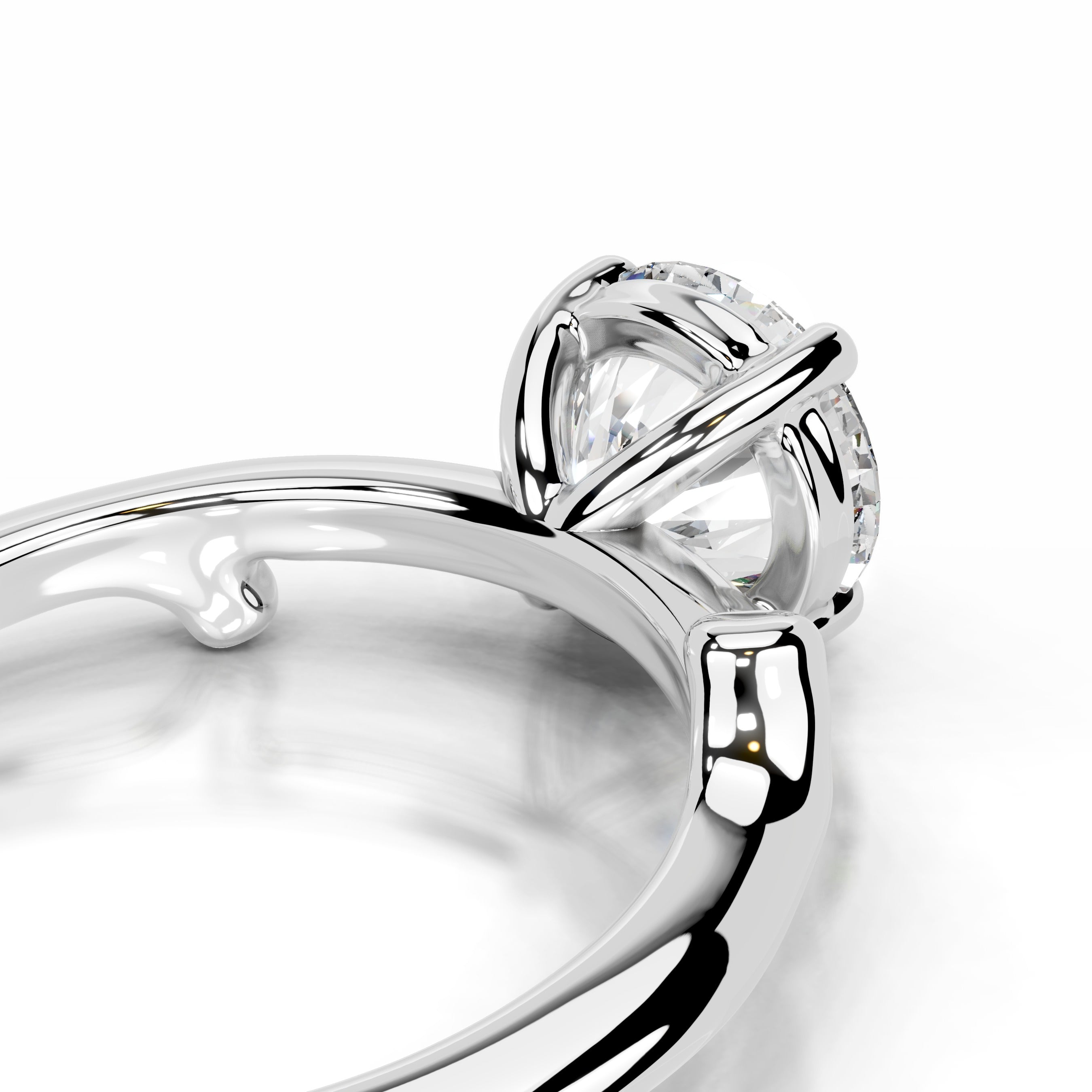 Nature's Embrace Lab Grown Diamond Ring - 18K White Gold、mySite、hinf8tx79