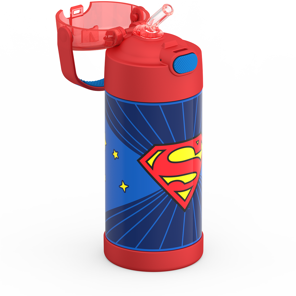 12oz FUNTAINER® WATER BOTTLE SUPERMAN、mySite、noshort