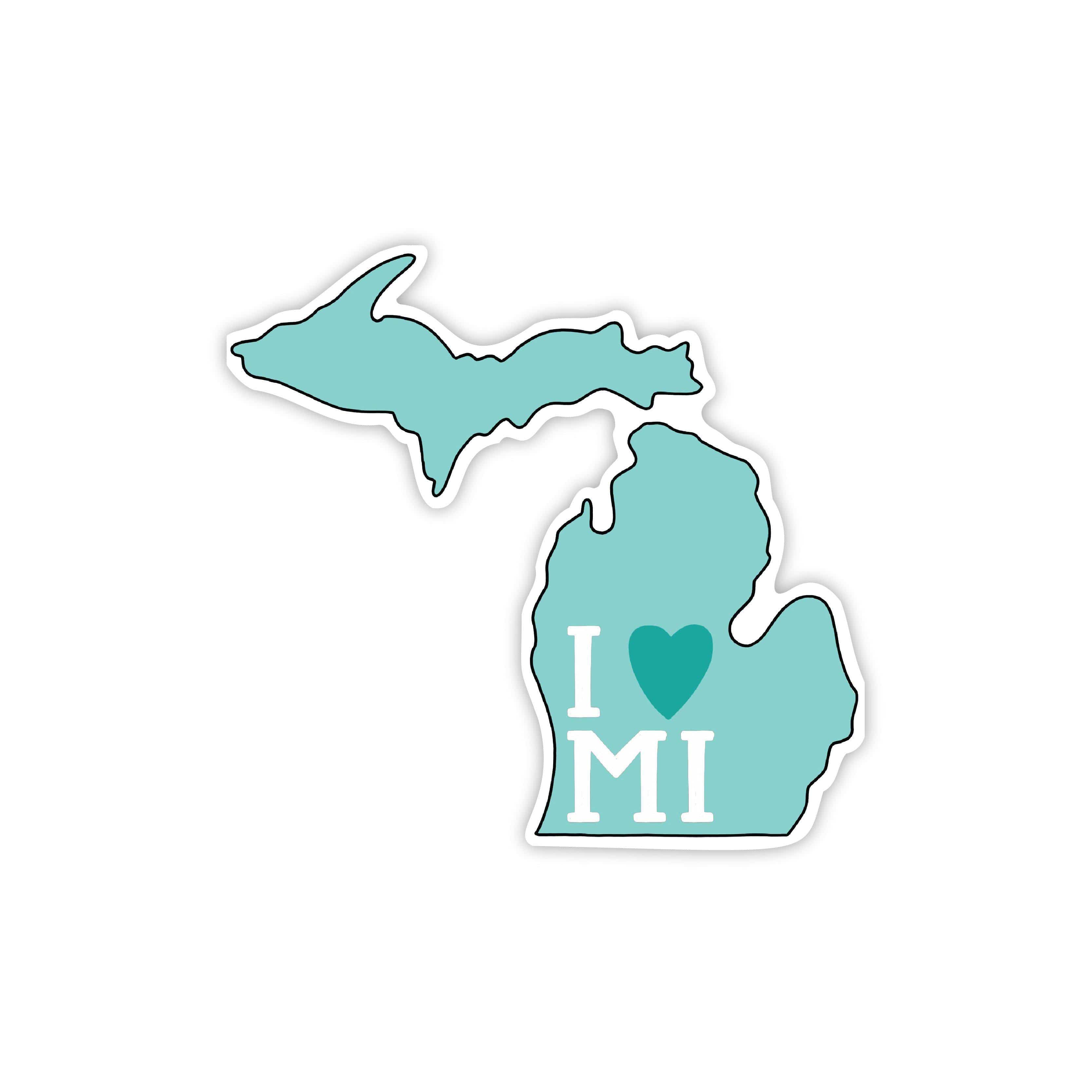  I heart michigan sticker、mySite、elrpsem3k