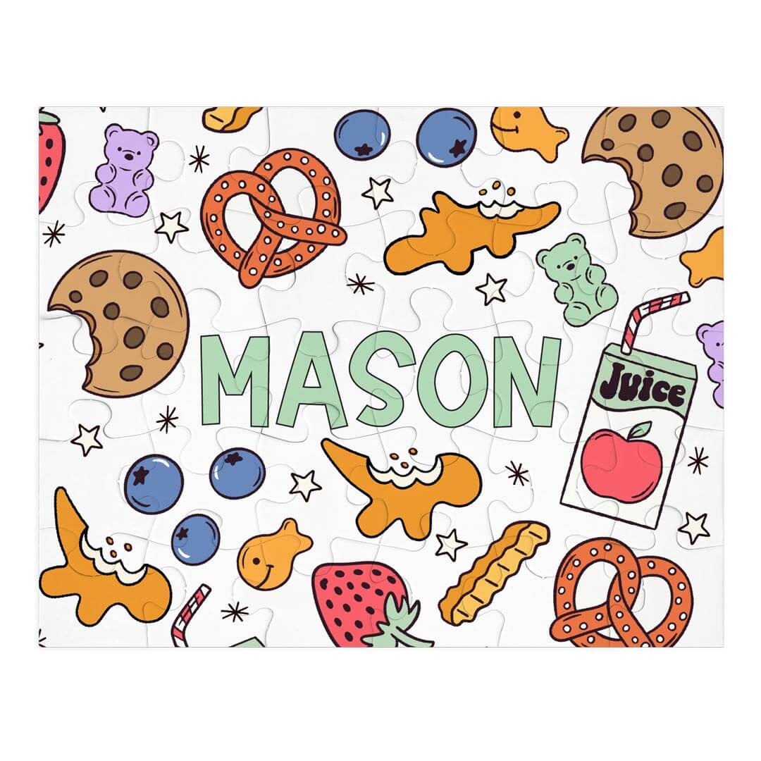  Kids Personalized 30 Piece Puzzle | Snack Time、mySite、layawaytickets