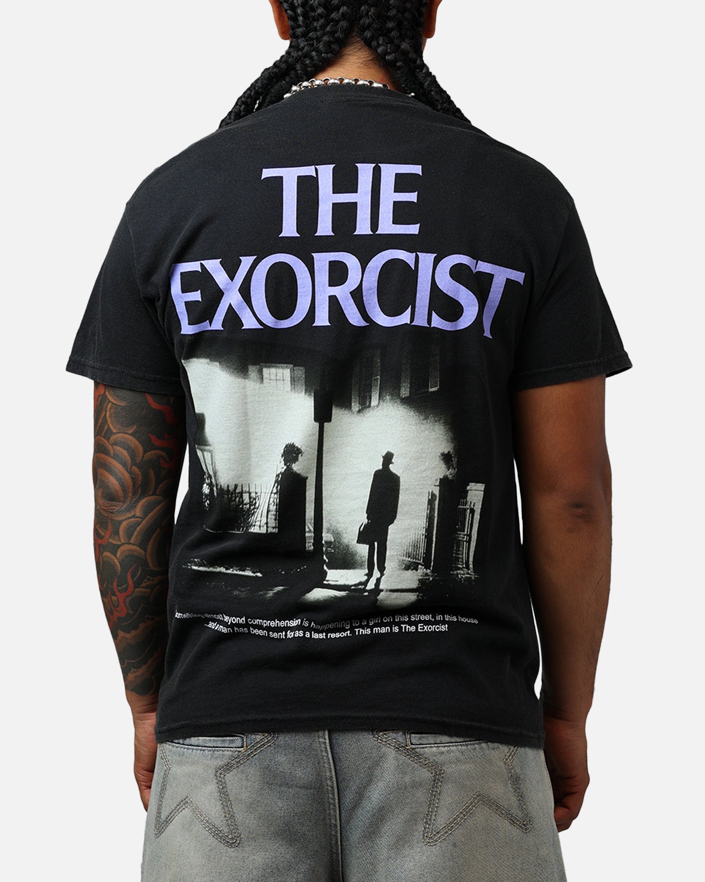 American Thrift X The Exorcist Exorcist Poster T-Shirt Black Wash、mySite、zt4zffjzw