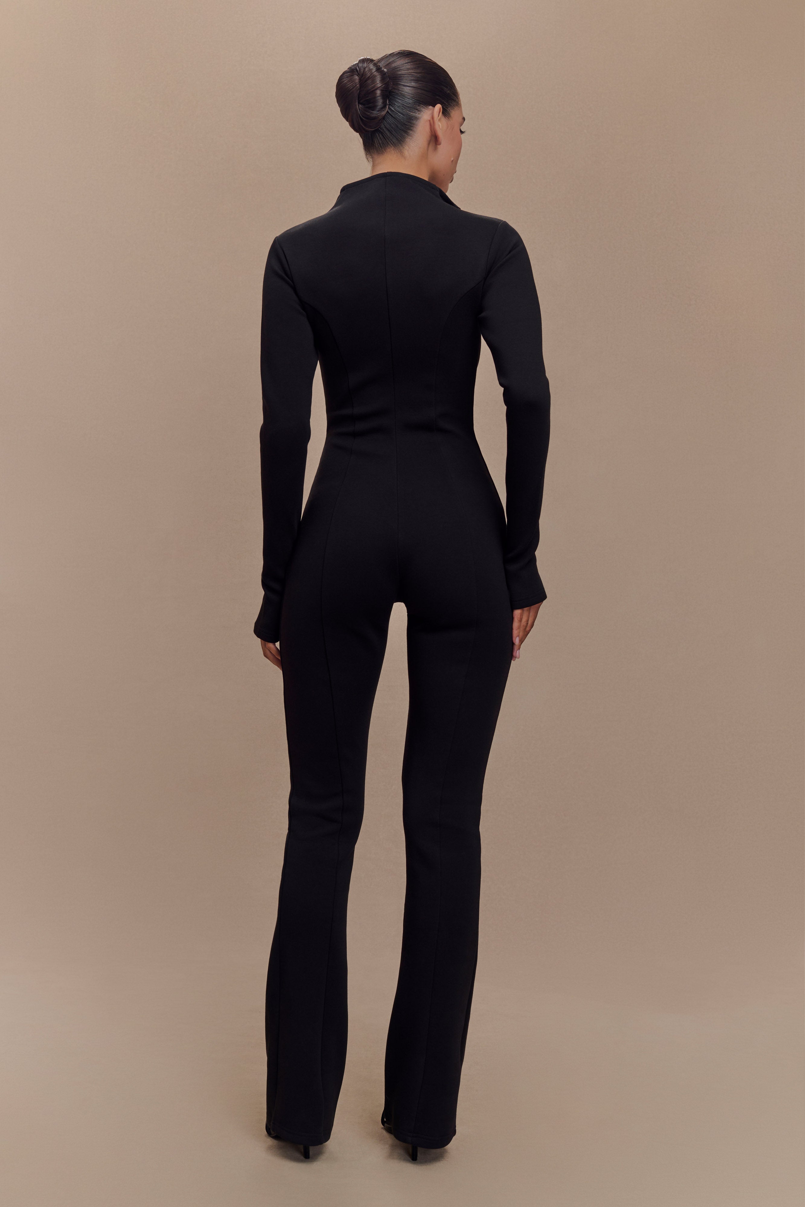 Margaery Scuba Jersey Jumpsuit - Black、mySite、solidvoid