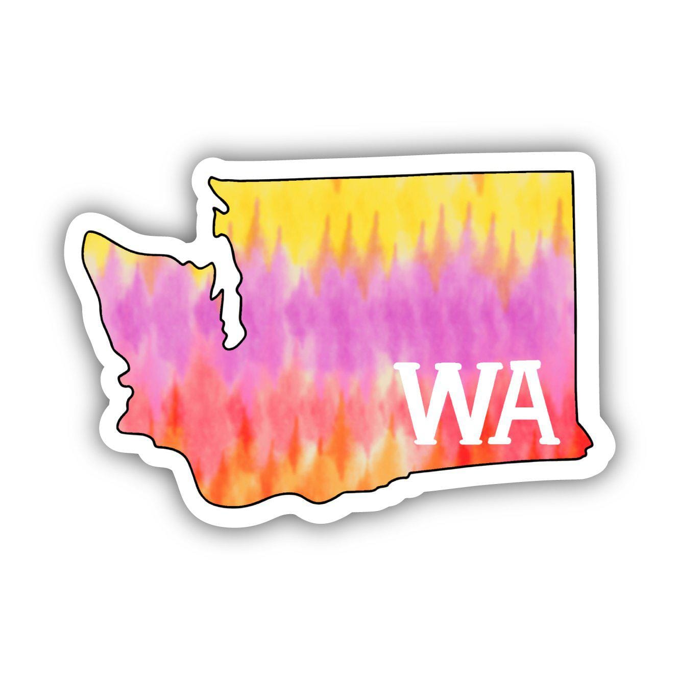  Washington Tie Dye Stripes Sticker、mySite、elrpsem3k