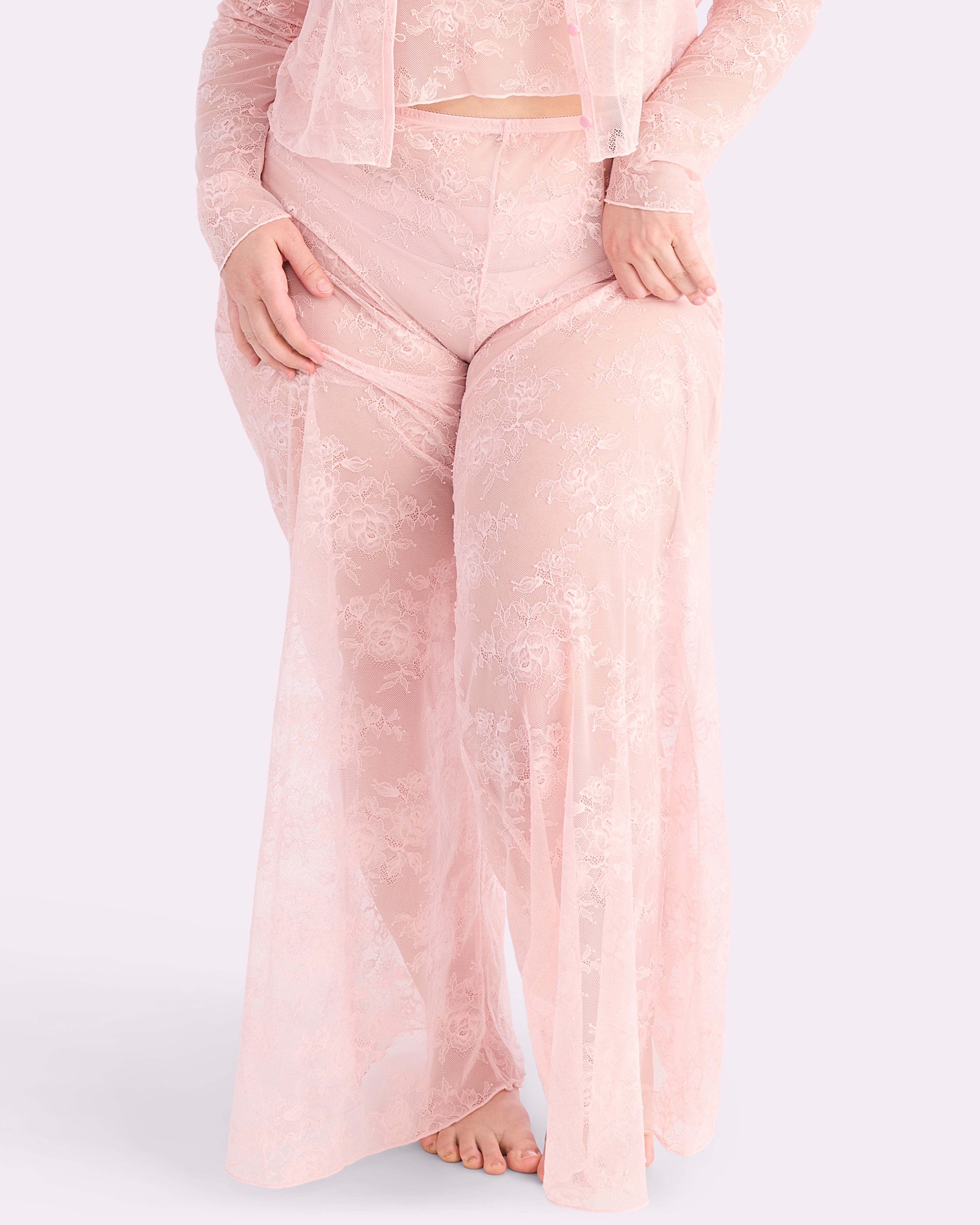 That Lace Wide Leg Pants | That Lace (Blushing Rose)、mySite、bengalsvssteelers