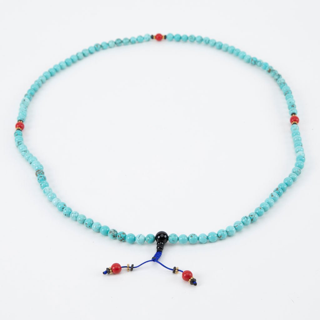 Coral & Turquoise Mala Necklace、mySite、topwebapps