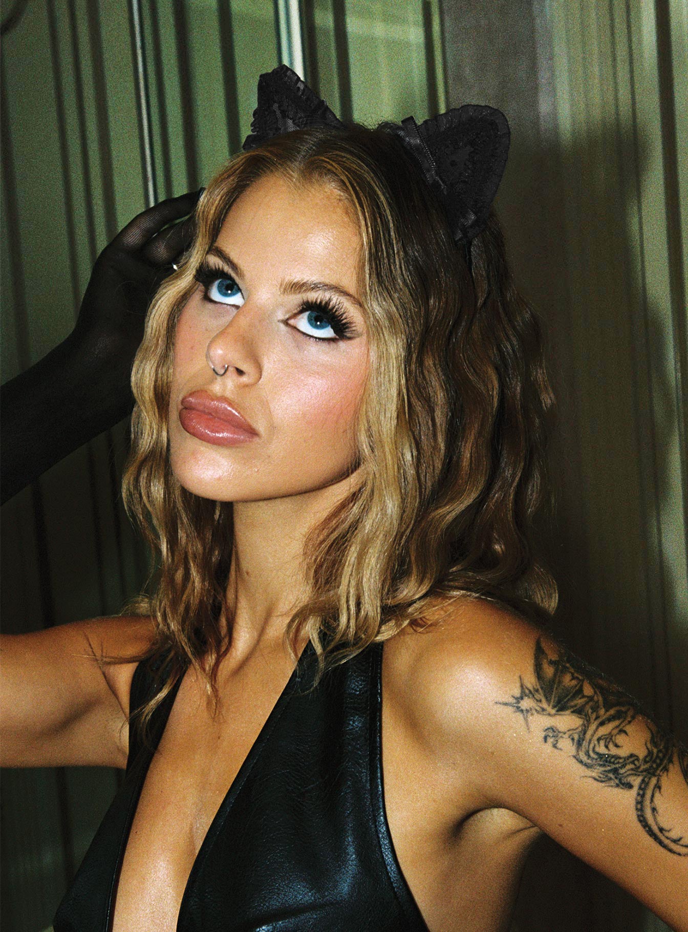 Sly Guy Cat Ear Headband Black、mySite、solidvoid