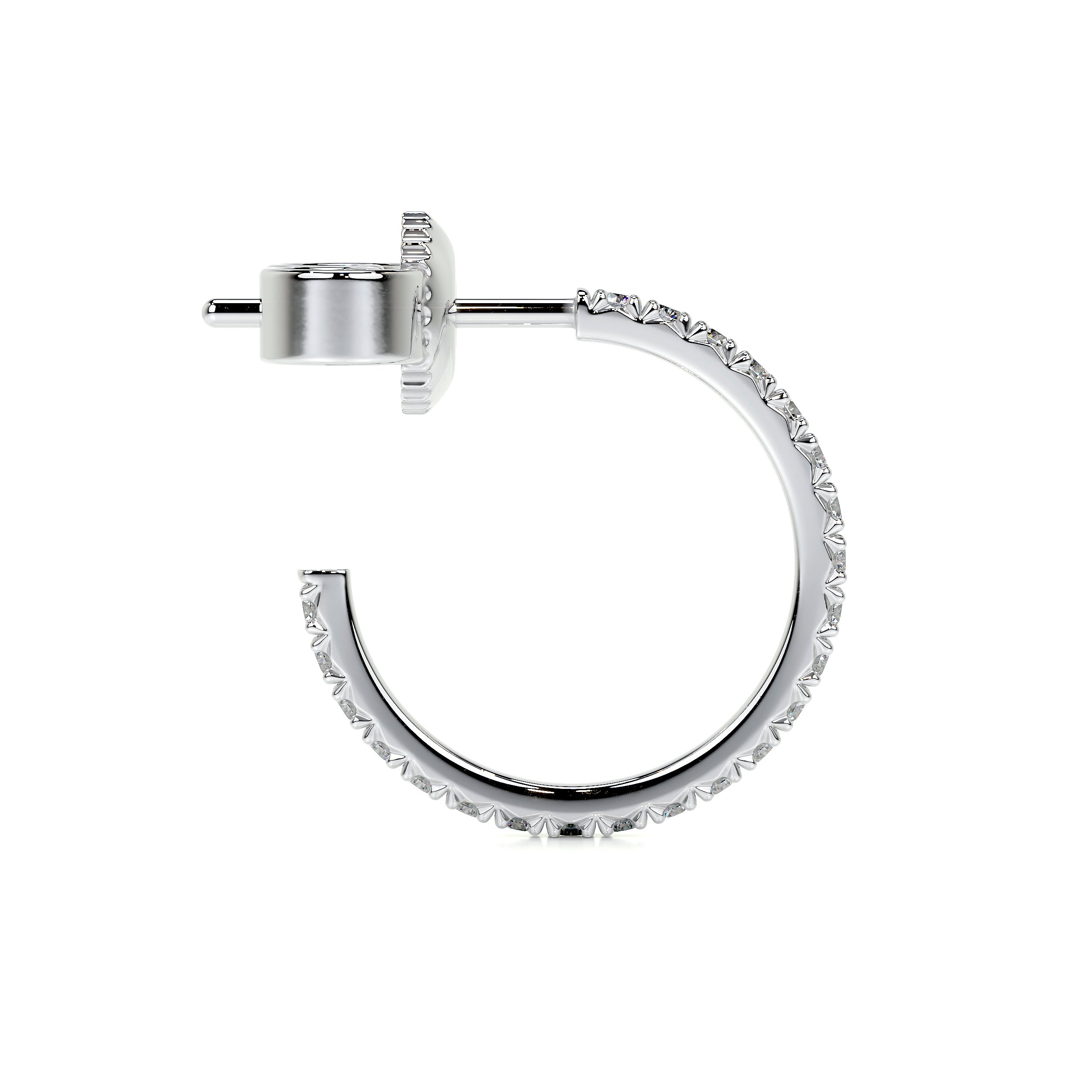 Nicole Diamond Earrings (0.50 Carat) -18K White Gold、mySite、hinf8tx79