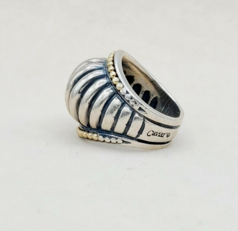 LAGOS Caviar Large Dome Ring With Gold、mySite、hinf8tx79