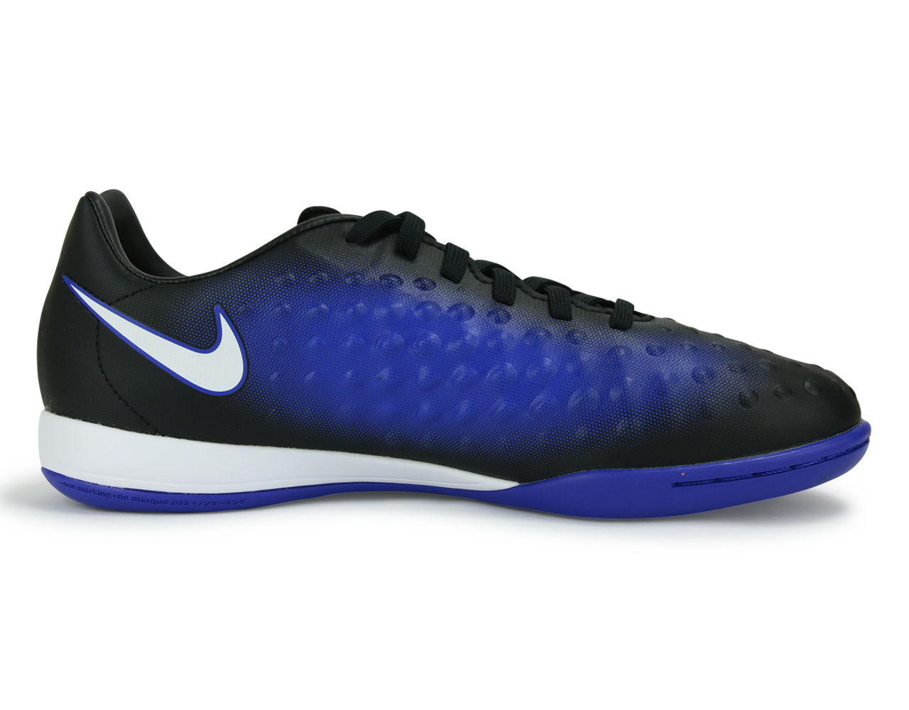 Nike Kids MagistaX Opus Indoor Soccer Shoes Black/White/Paramount Blue、mySite、noshort